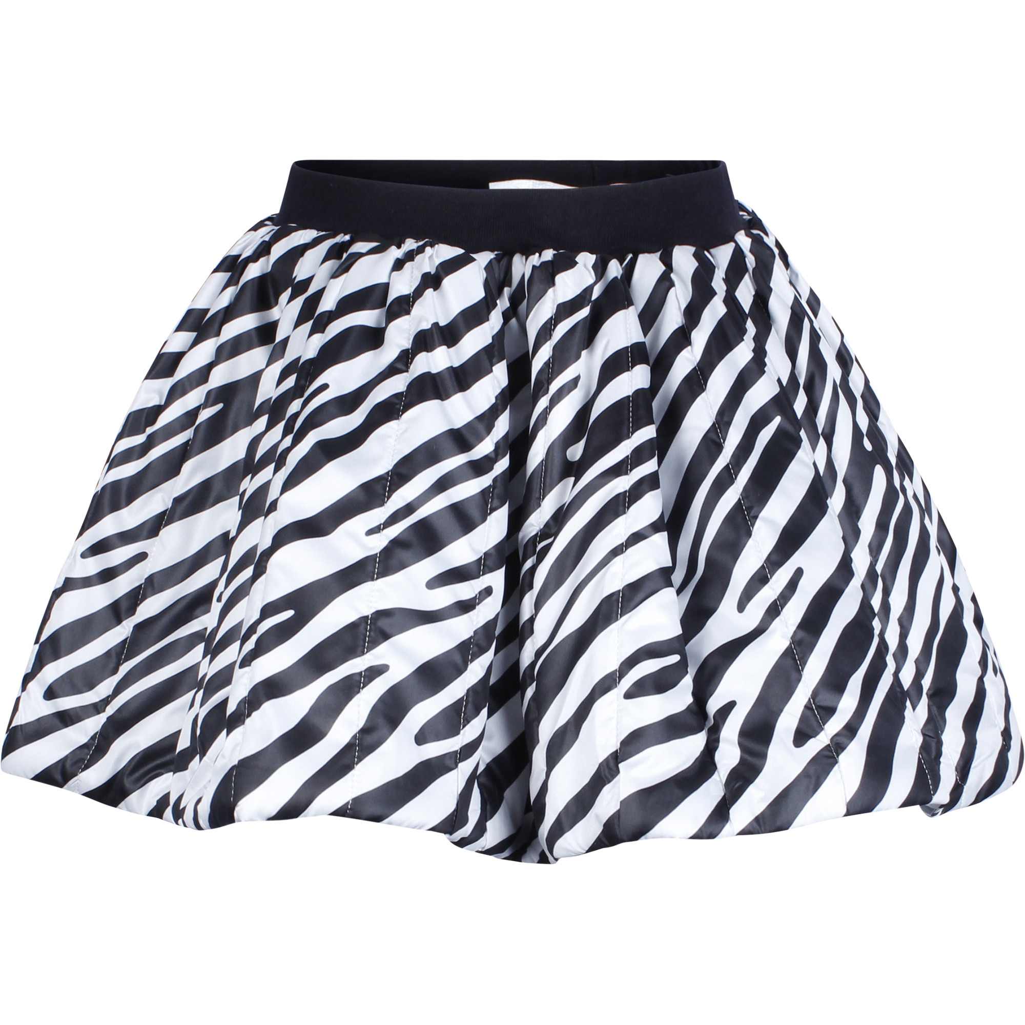 zebra print a line skirt
