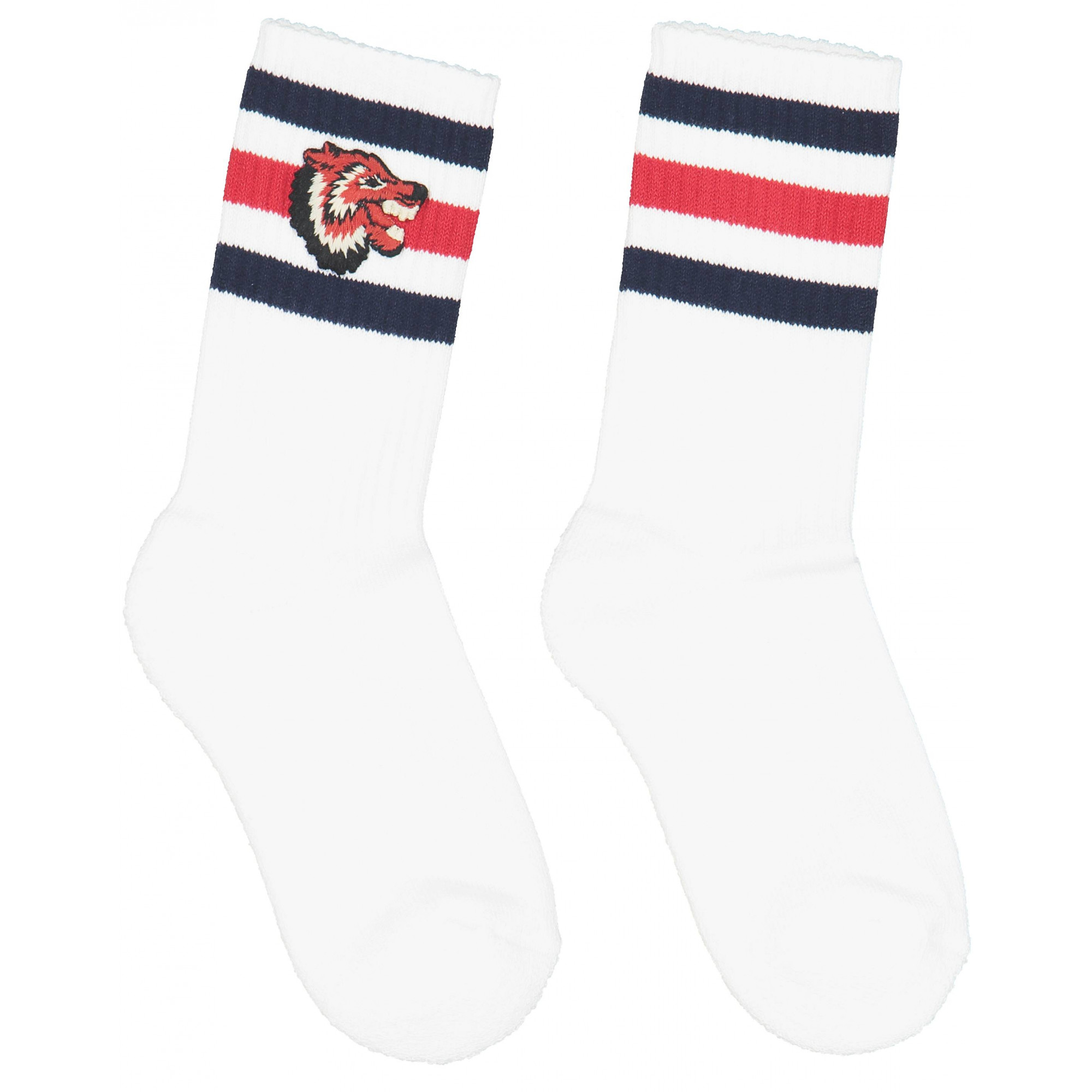 Gucci Baby Blue and Red Striped Tennis Socks