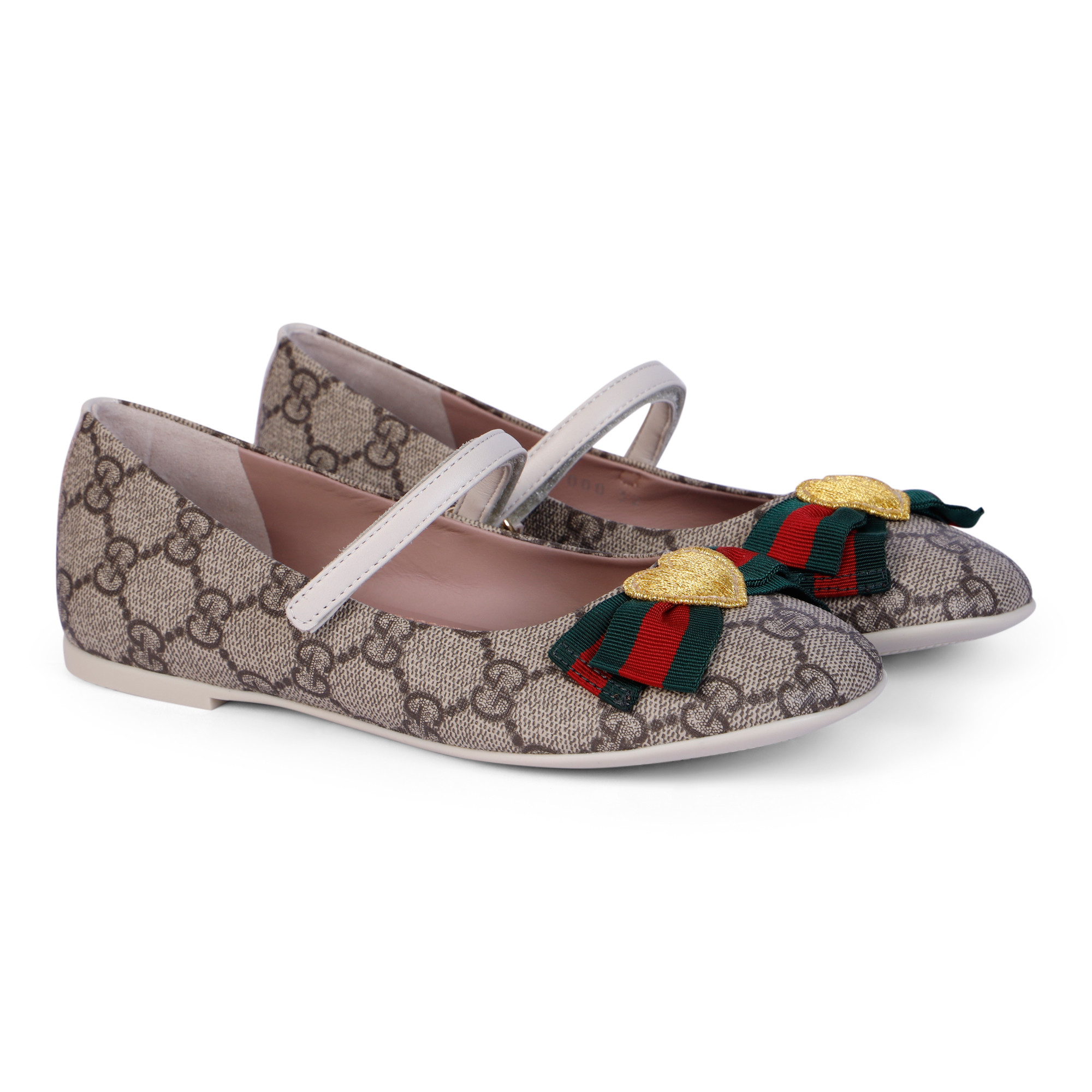 gold gucci baby shoes