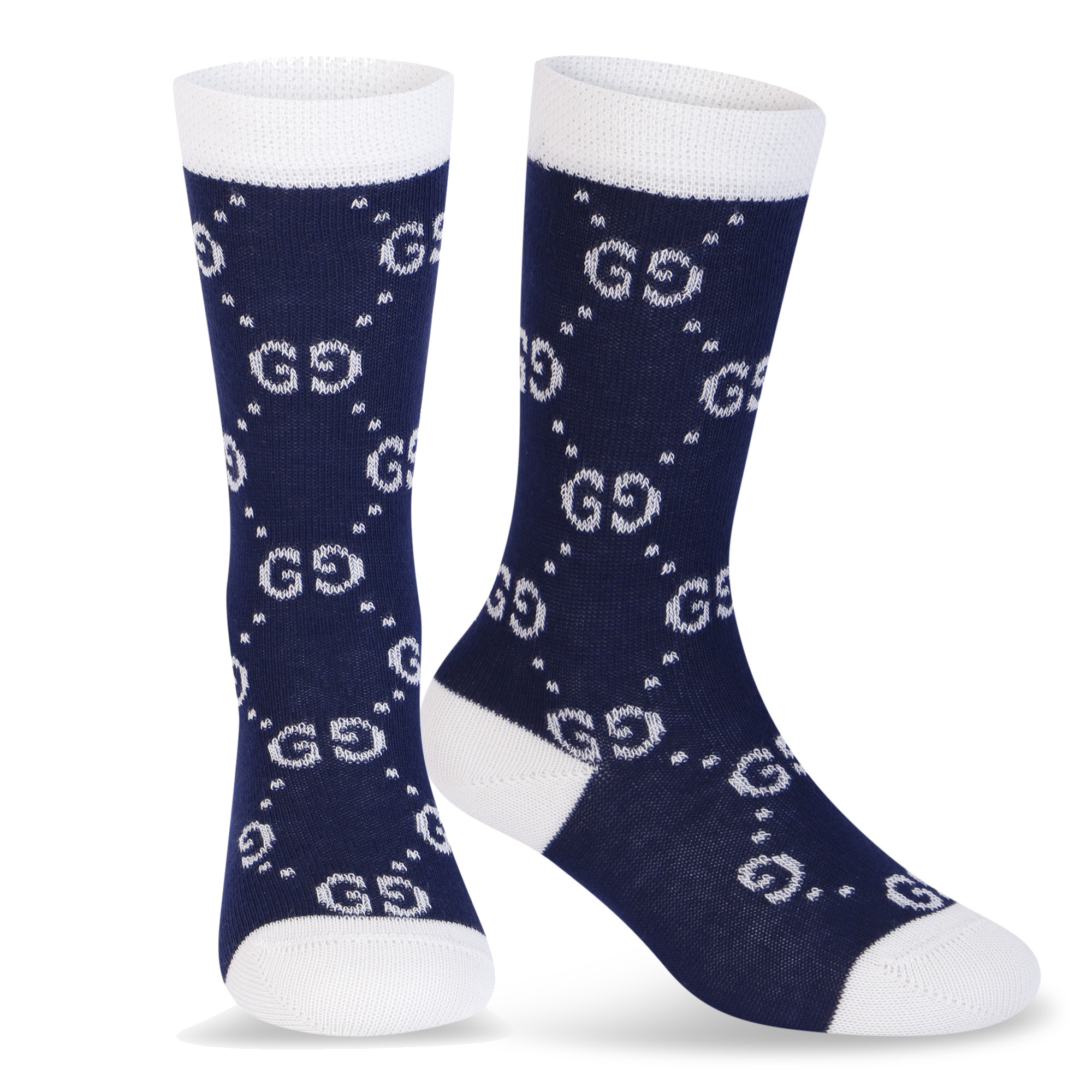Gucci Classic GG Cotton Socks in Navy