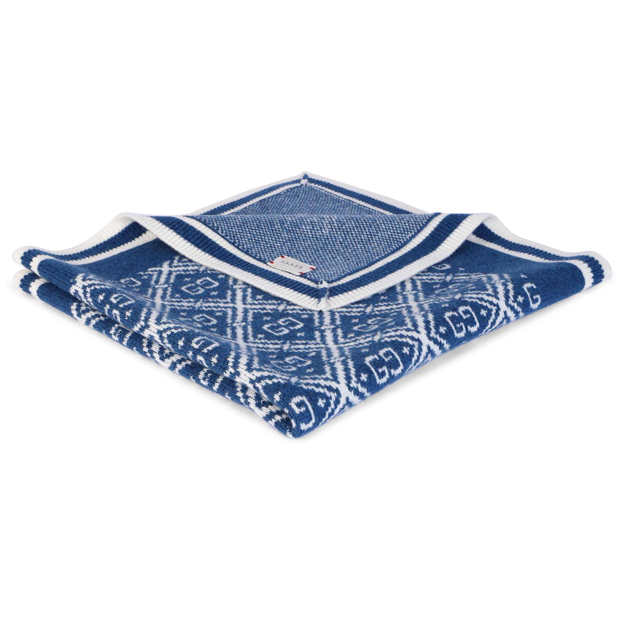 Gucci Baby GG Wool Blanket in Blue