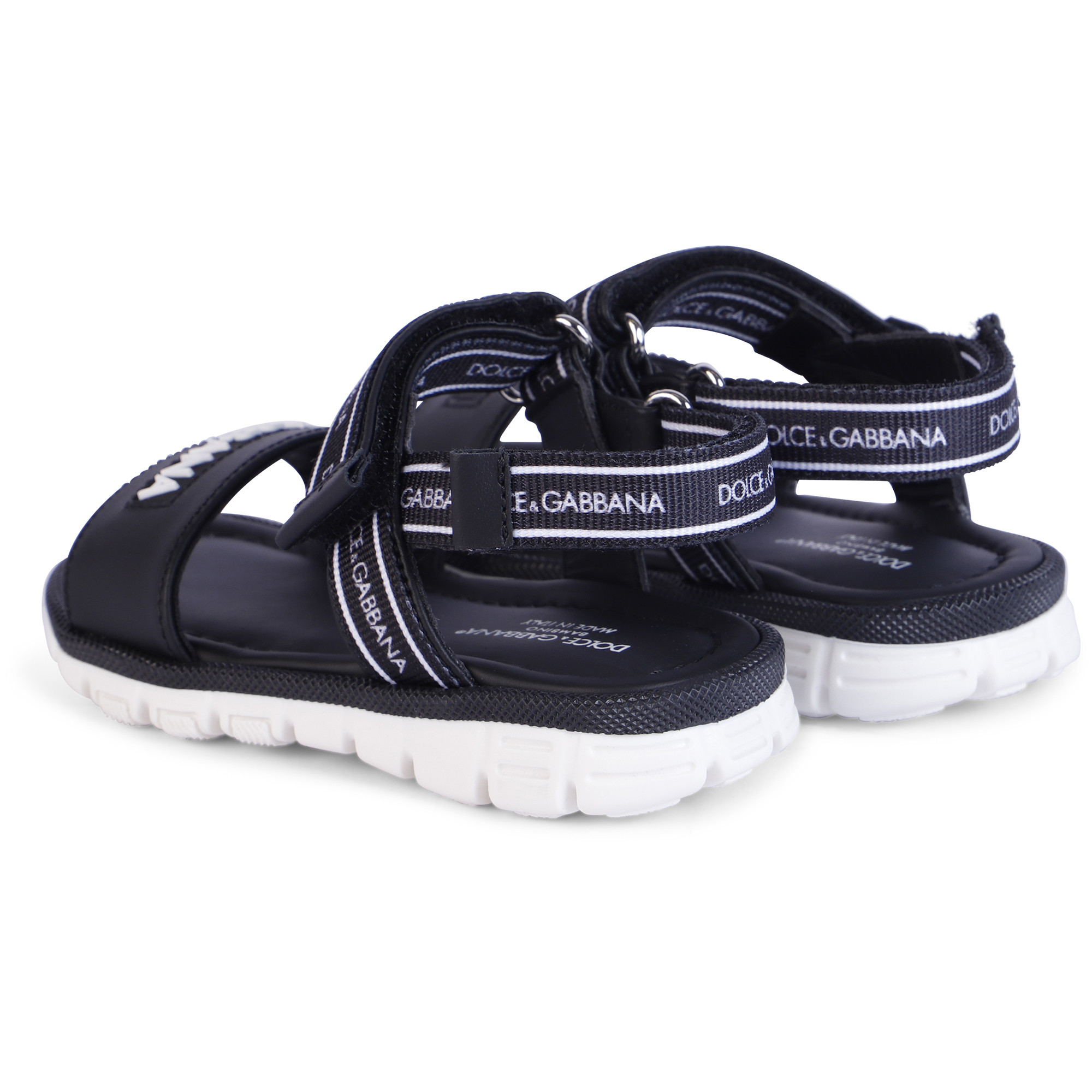 dolce and gabbana logo sandals
