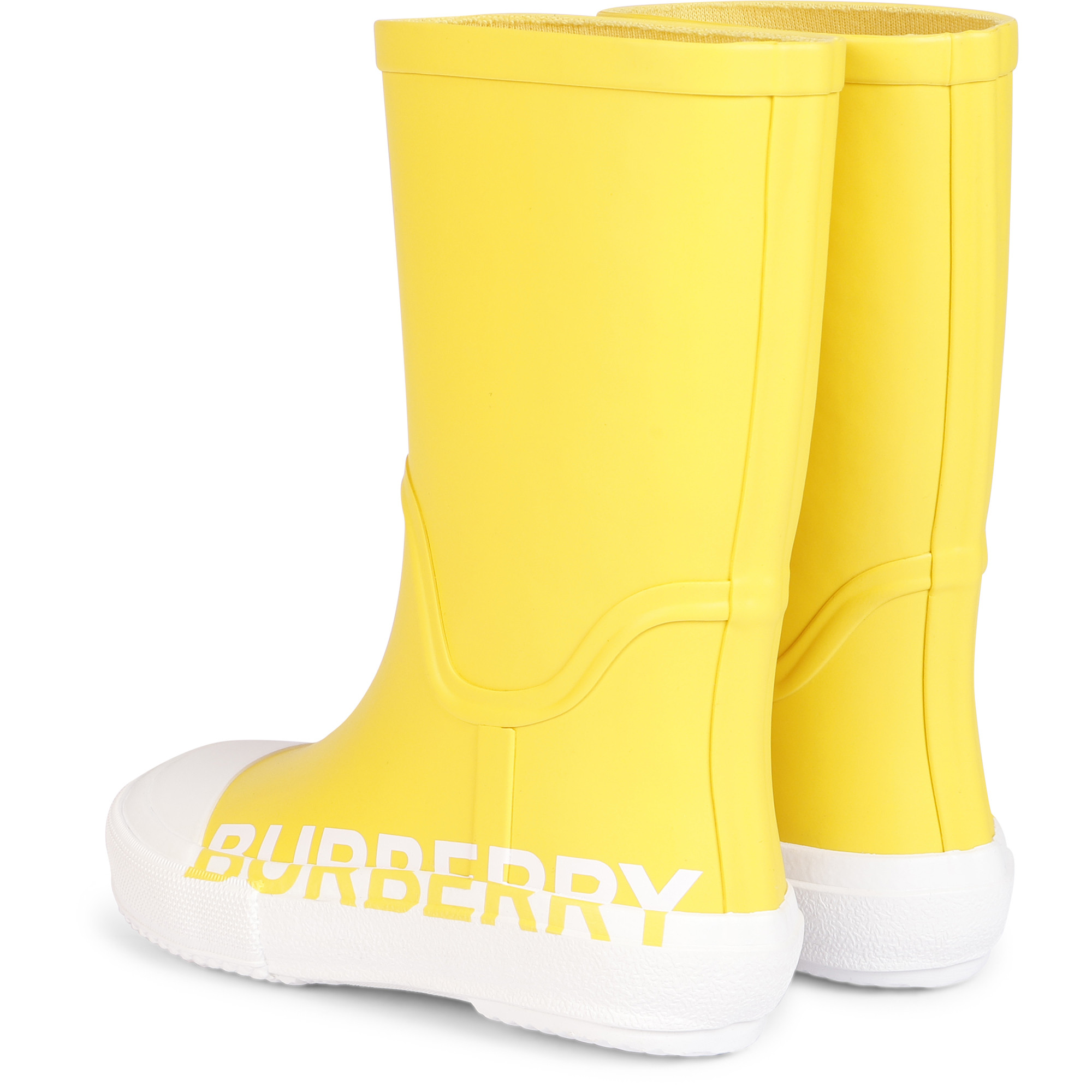 Burberry rain boots yellow clearance