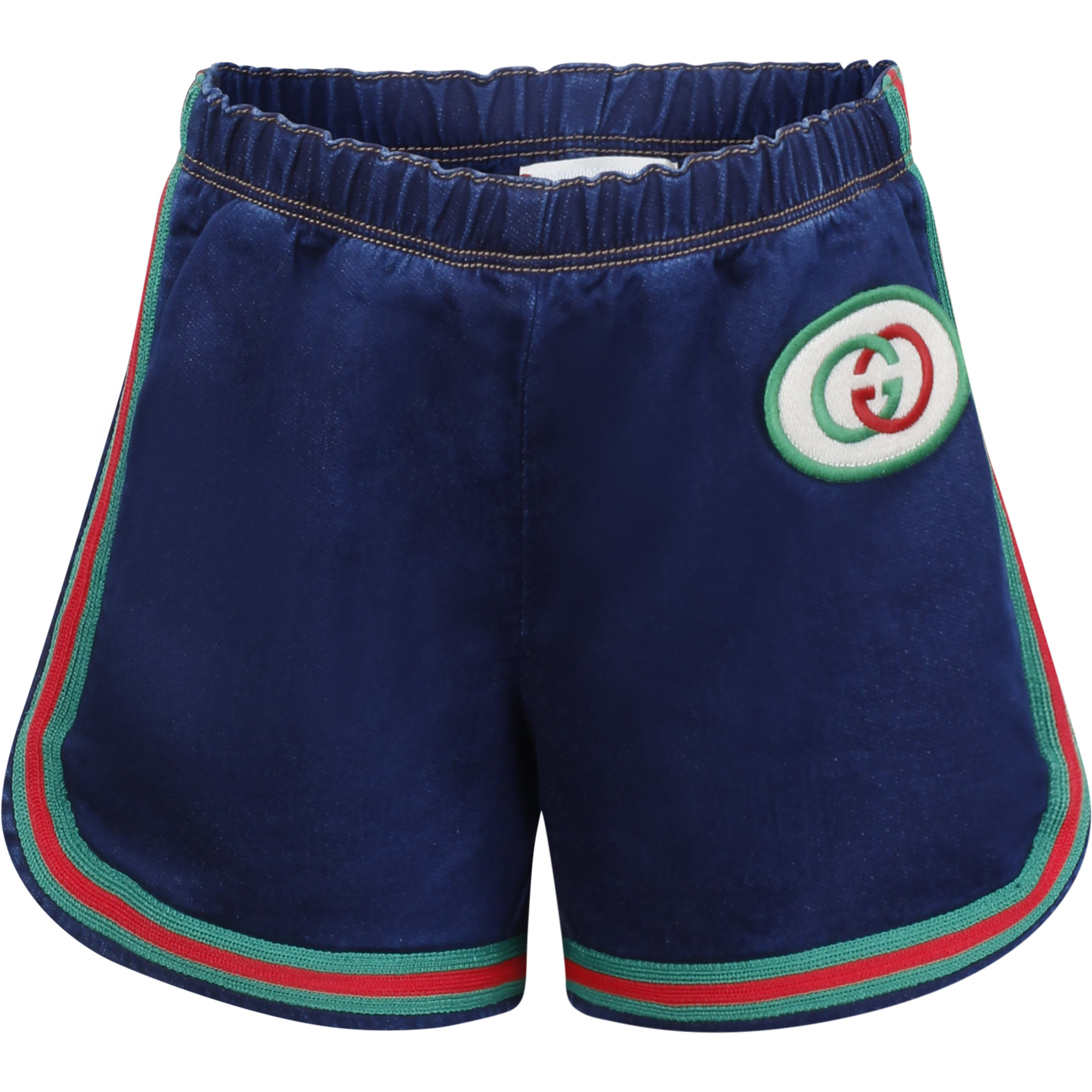 Gucci Baby Logo Patch & Stripe Shorts | BAMBINIFASHION.COM