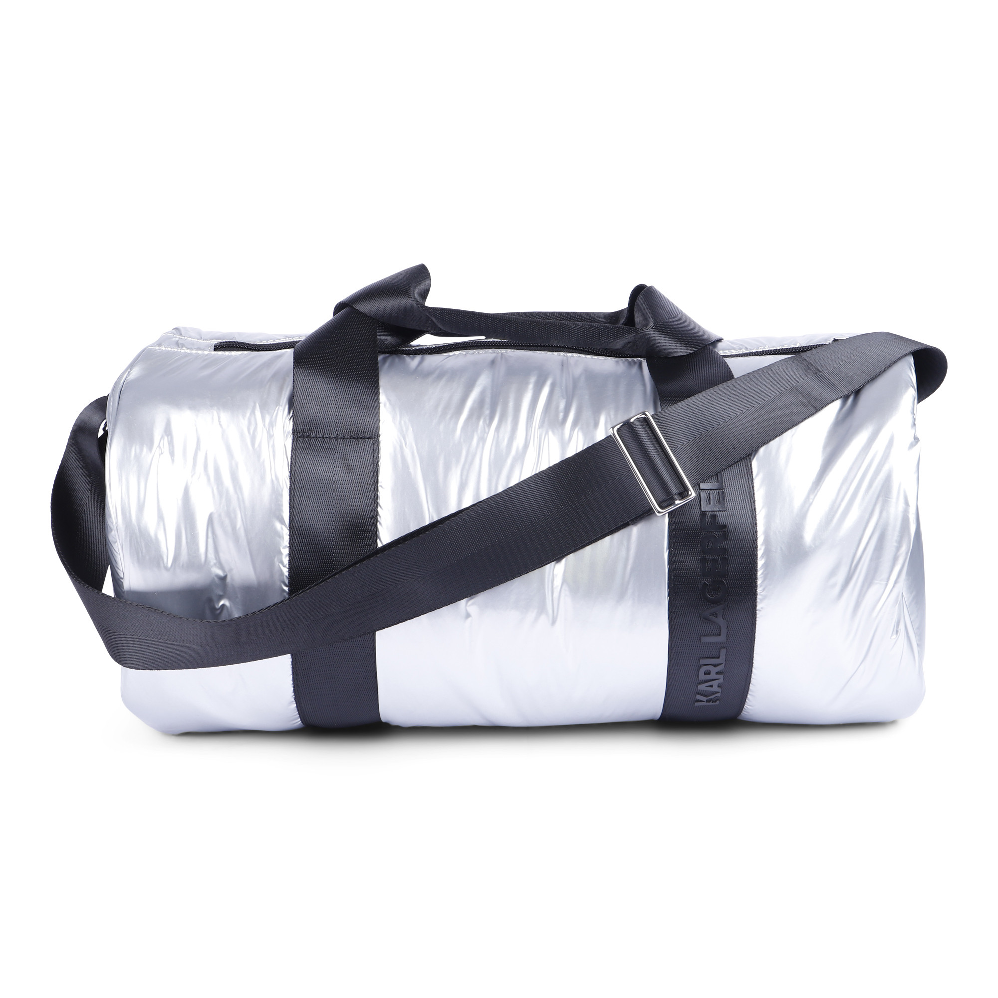 Karl Lagerfeld Silver Duffel Bag