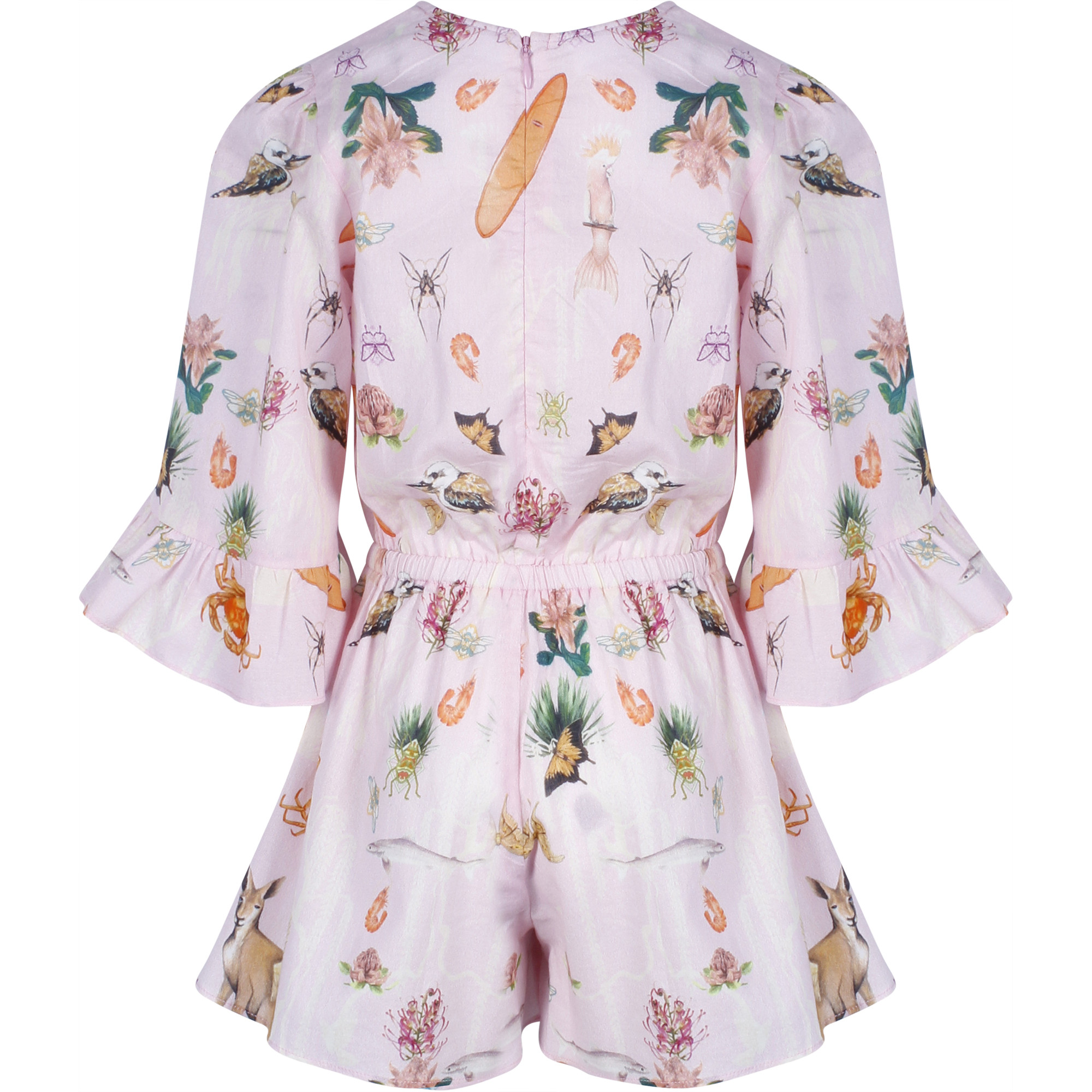 girls floral playsuit