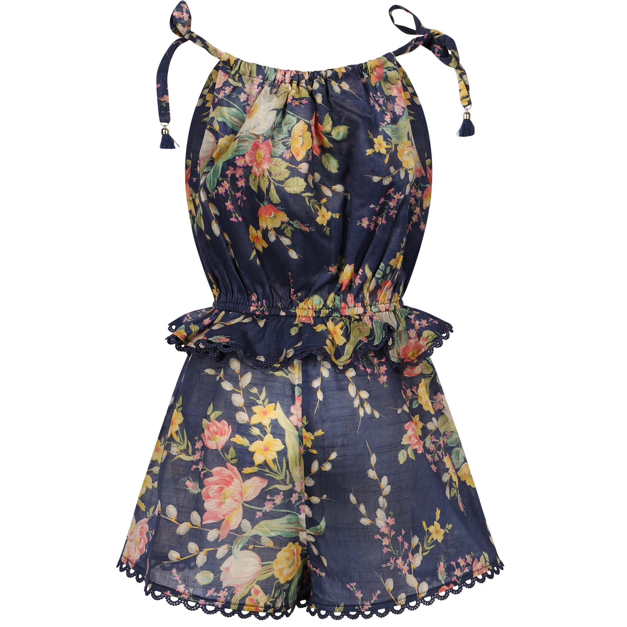 girls navy playsuit