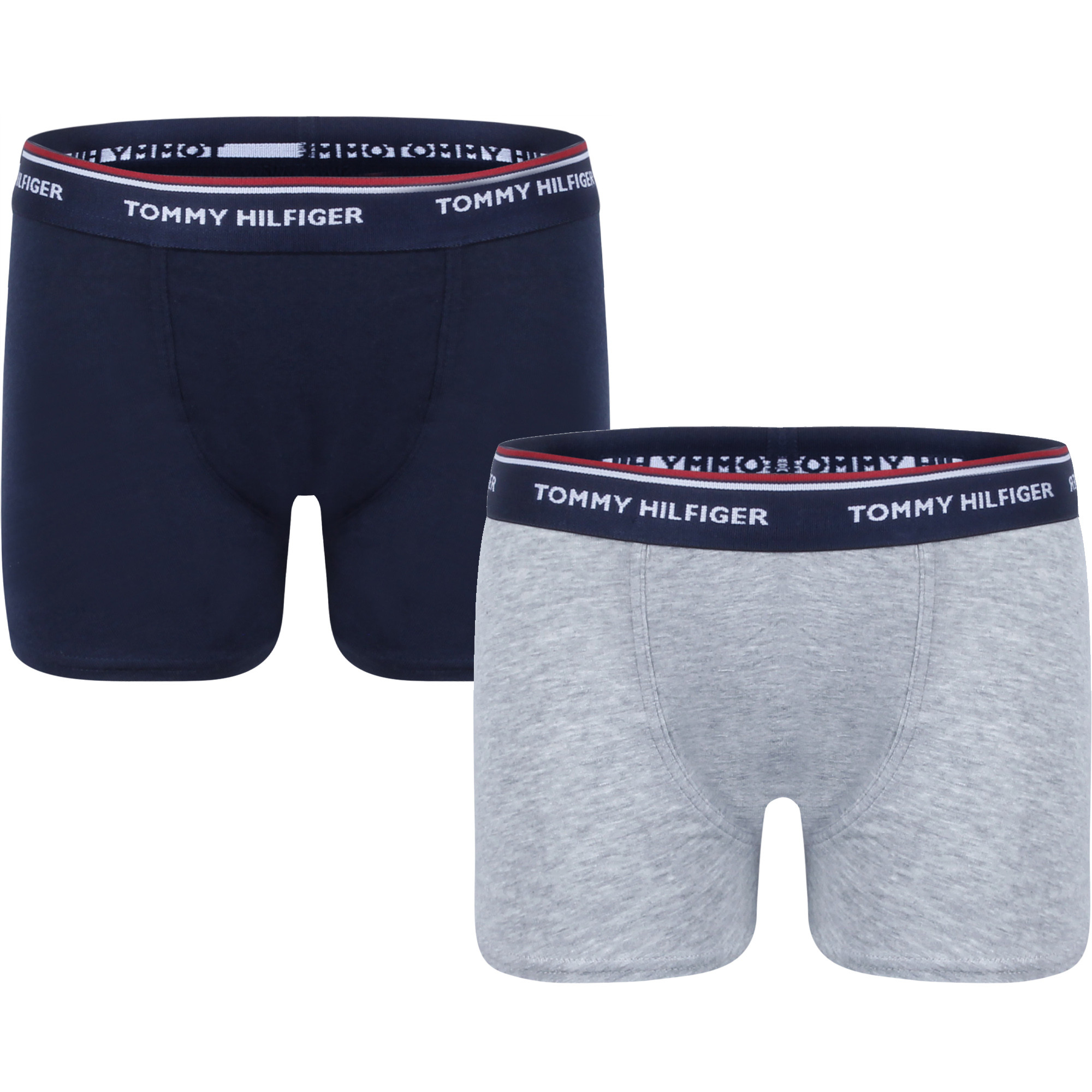 Tommy Hilfiger Boys Logo Boxer Underwear Set in Navy & Grey