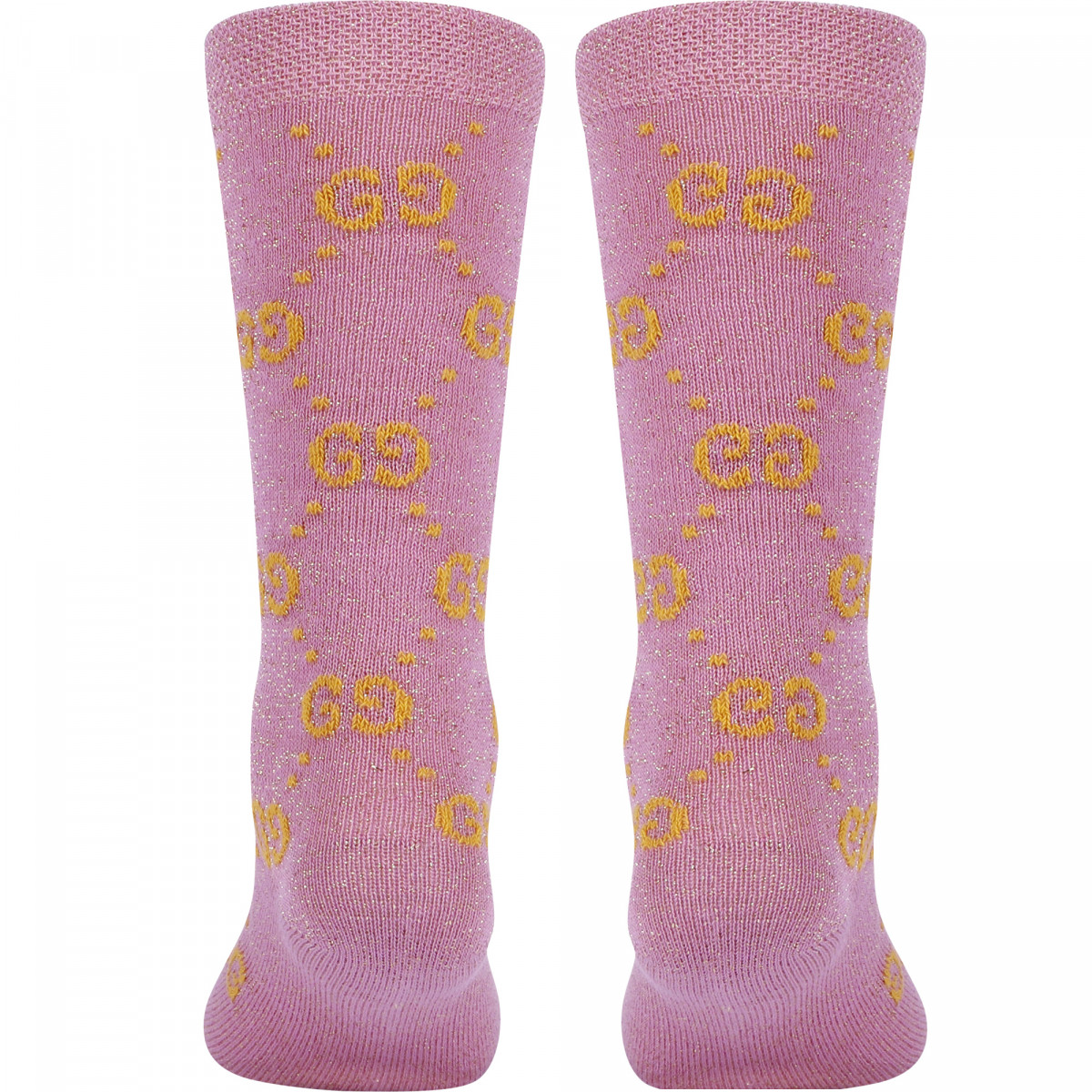 Gucci Sparkly "GG" Socks in Pink