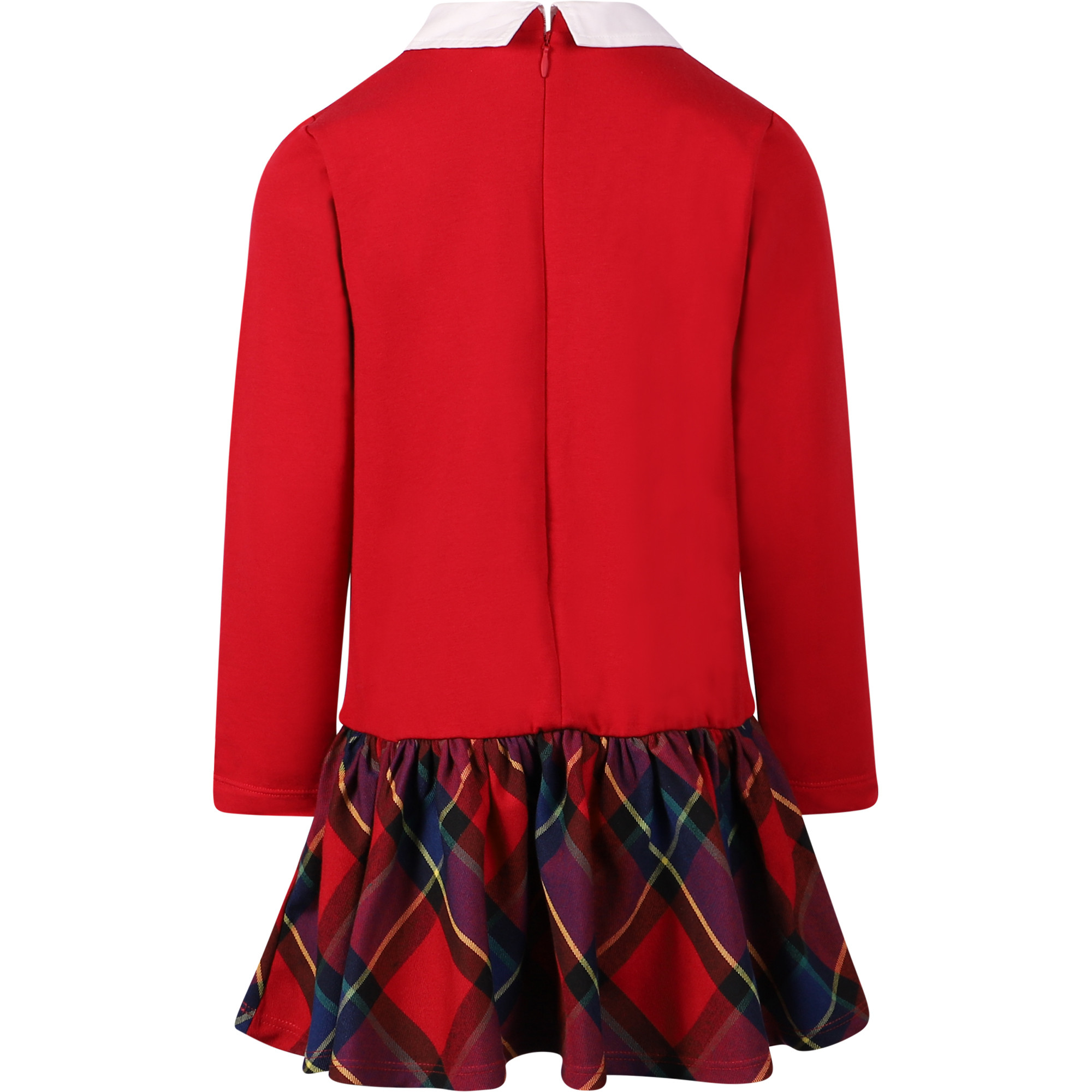 Mayoral Girls Dress with Tartan Skirt