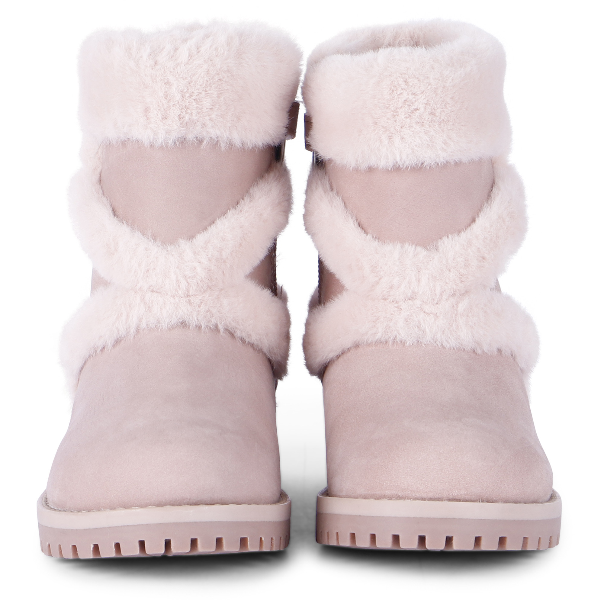 Mayoral Girls Leather and Fleece Boots —