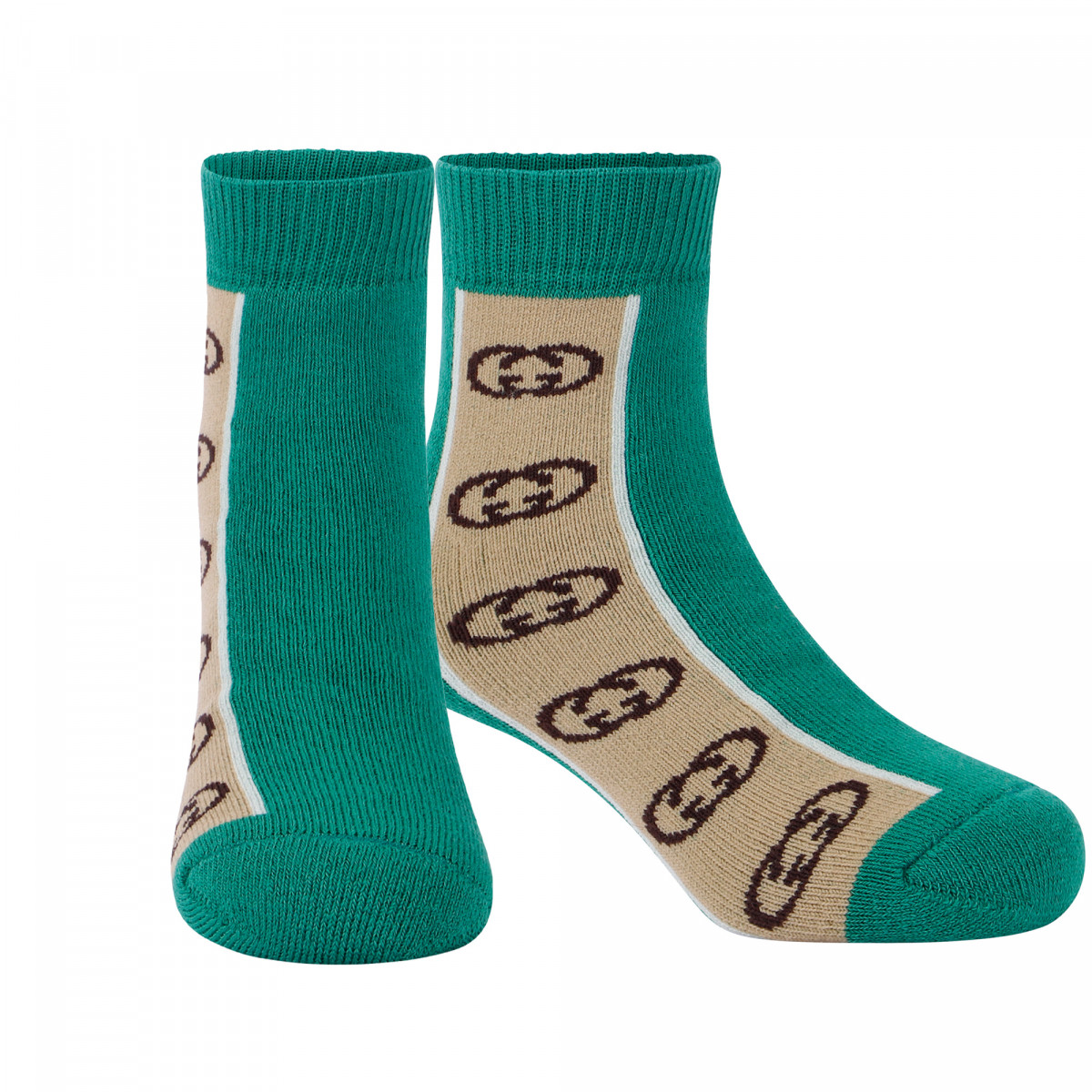 Gucci GG Stripe Socks in Green