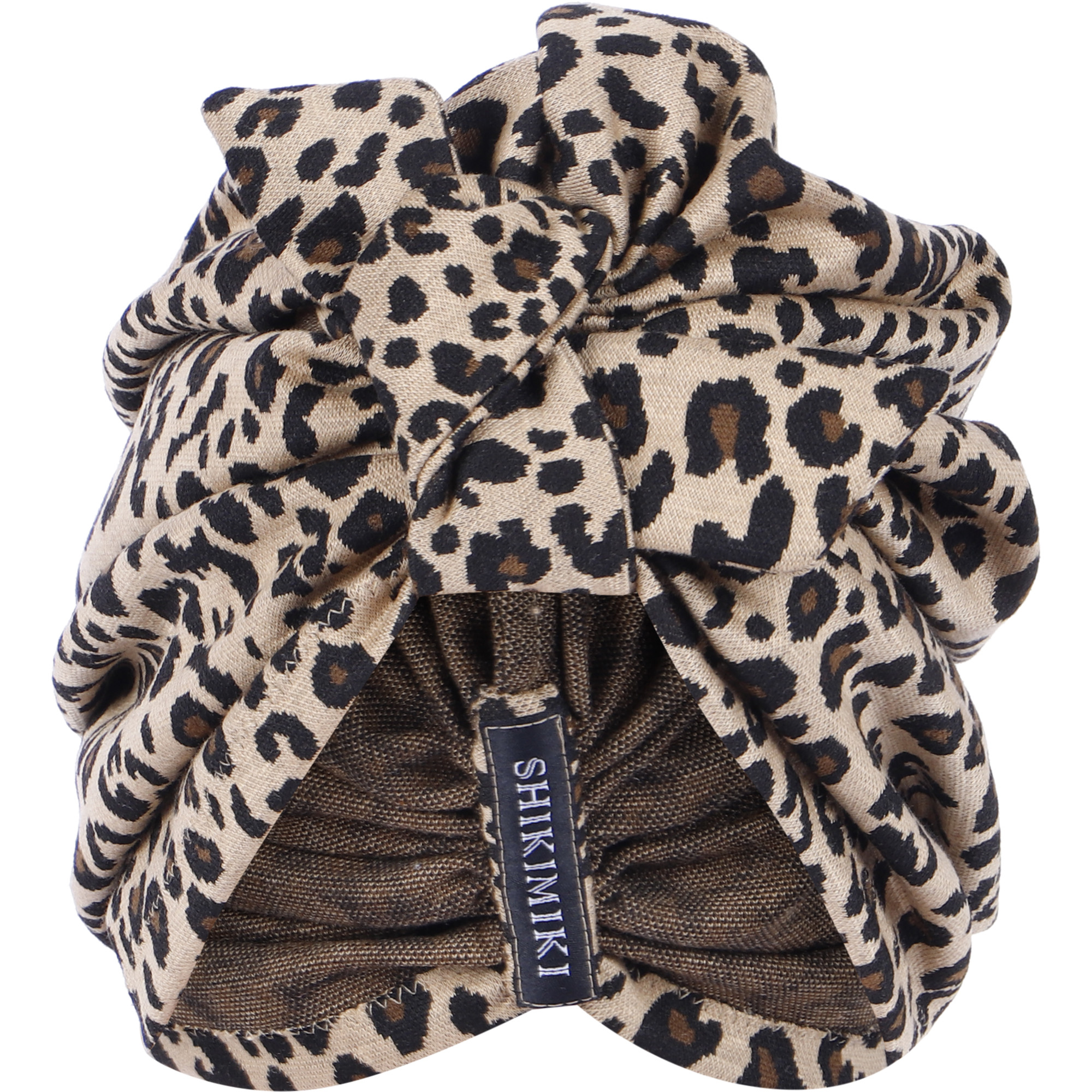 Shikimiki Girls Leopard Print Turban