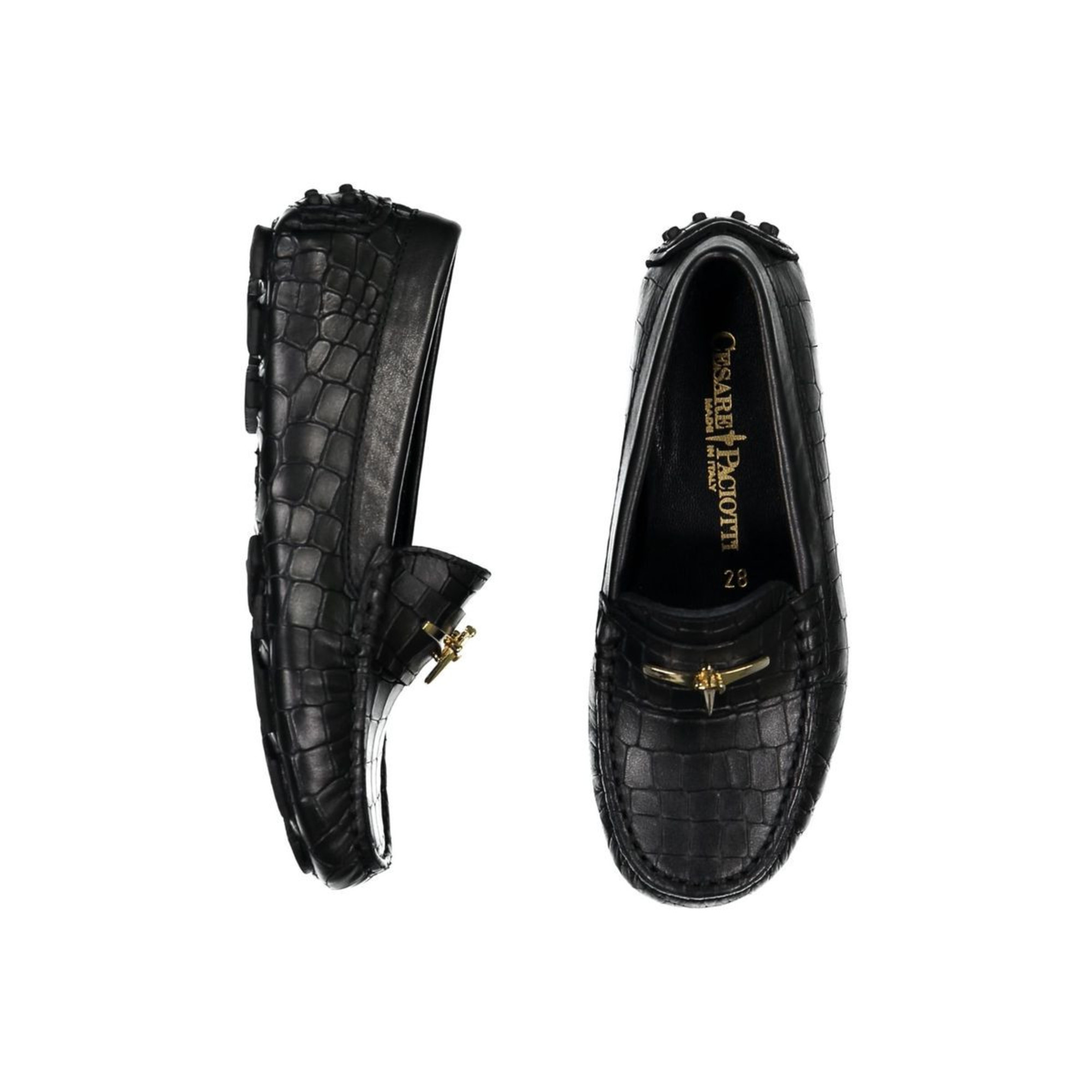 Cesare Paciotti Classic black loafers for Boys