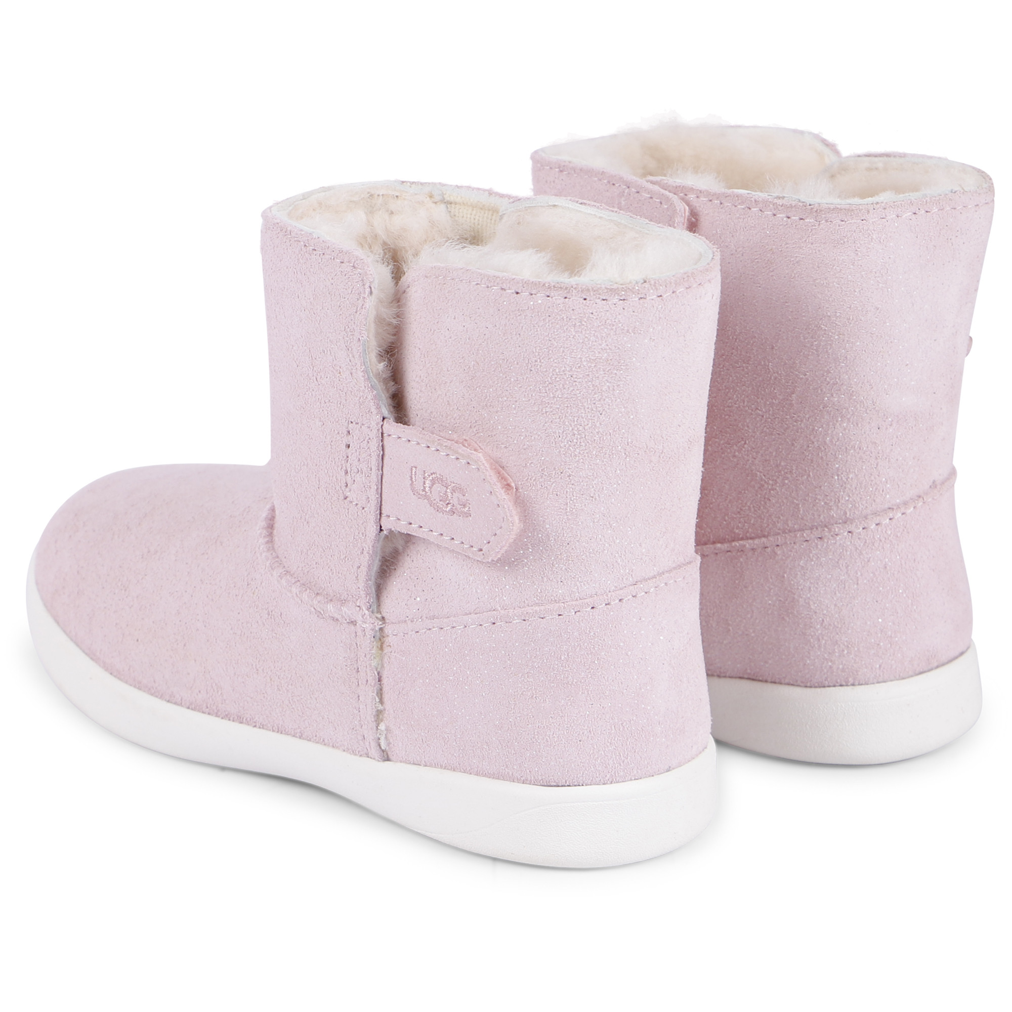 UGG Girls Zip-Up Suede Boots in Pink - BAMBINIFASHION.COM ...
