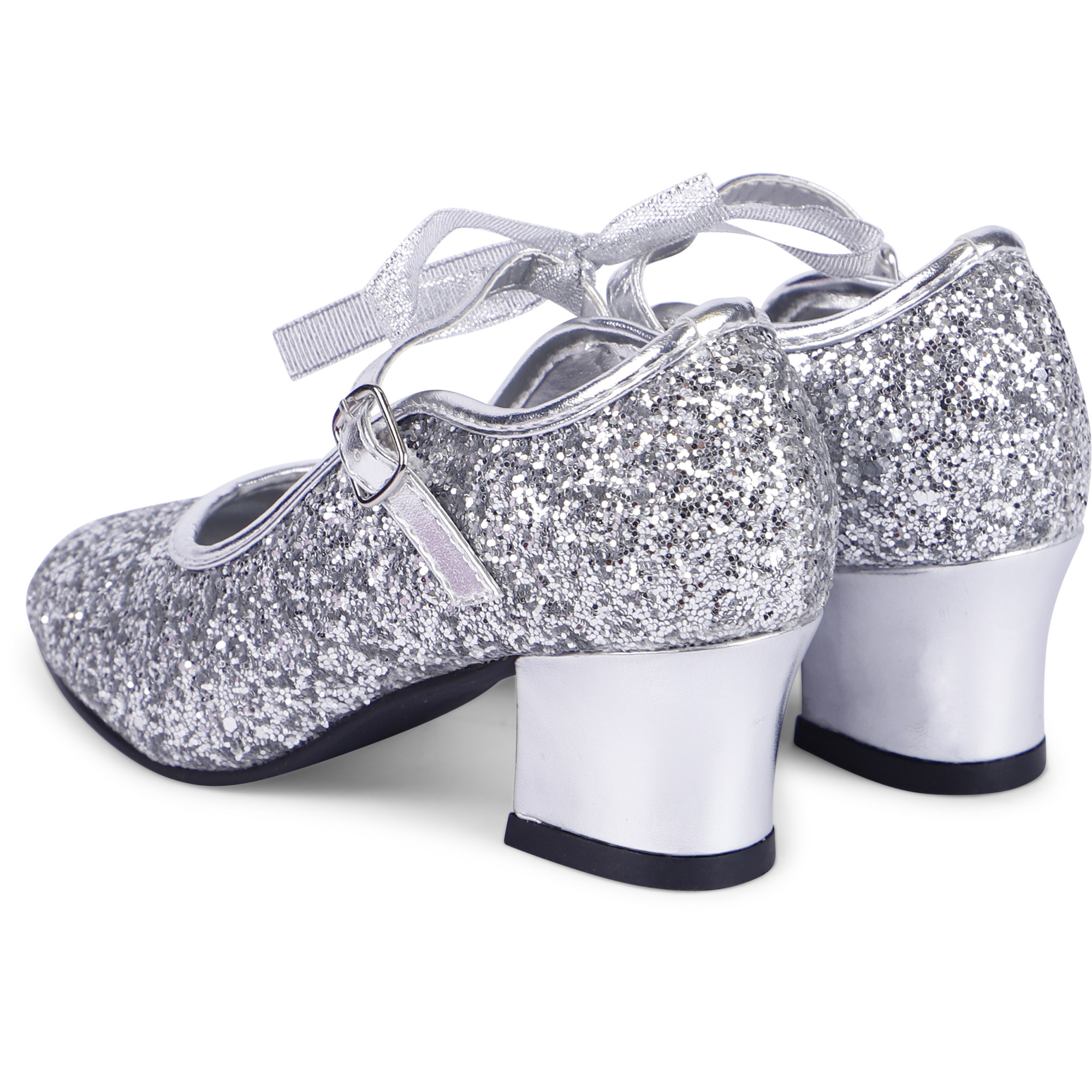 silver sparkly shoes