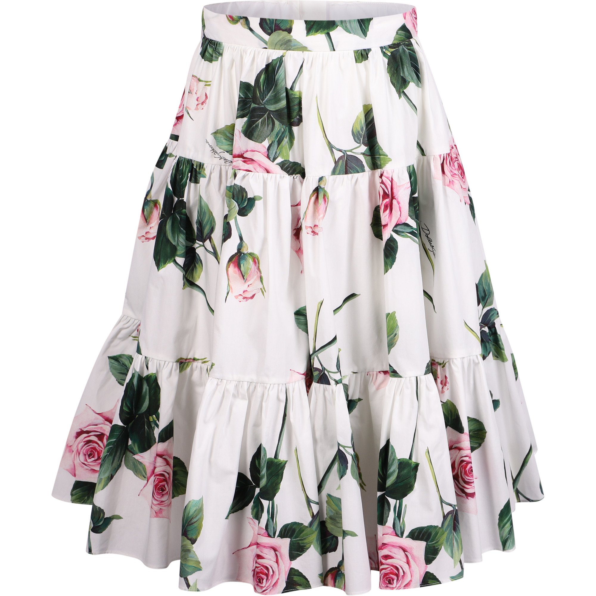 Dolce and gabbana rose print skirt Clearance