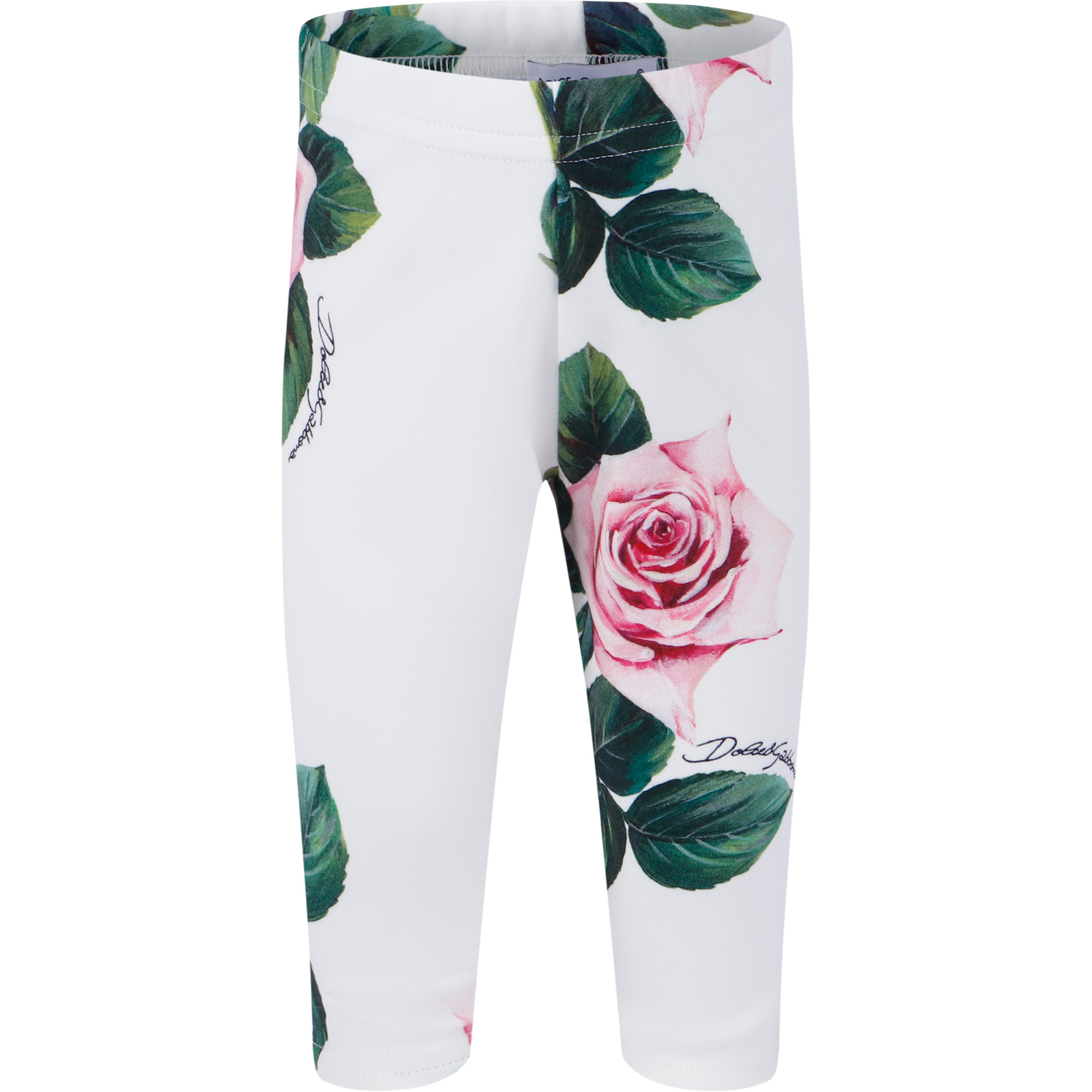 Dolce & Gabbana Baby Rose Print Leggings