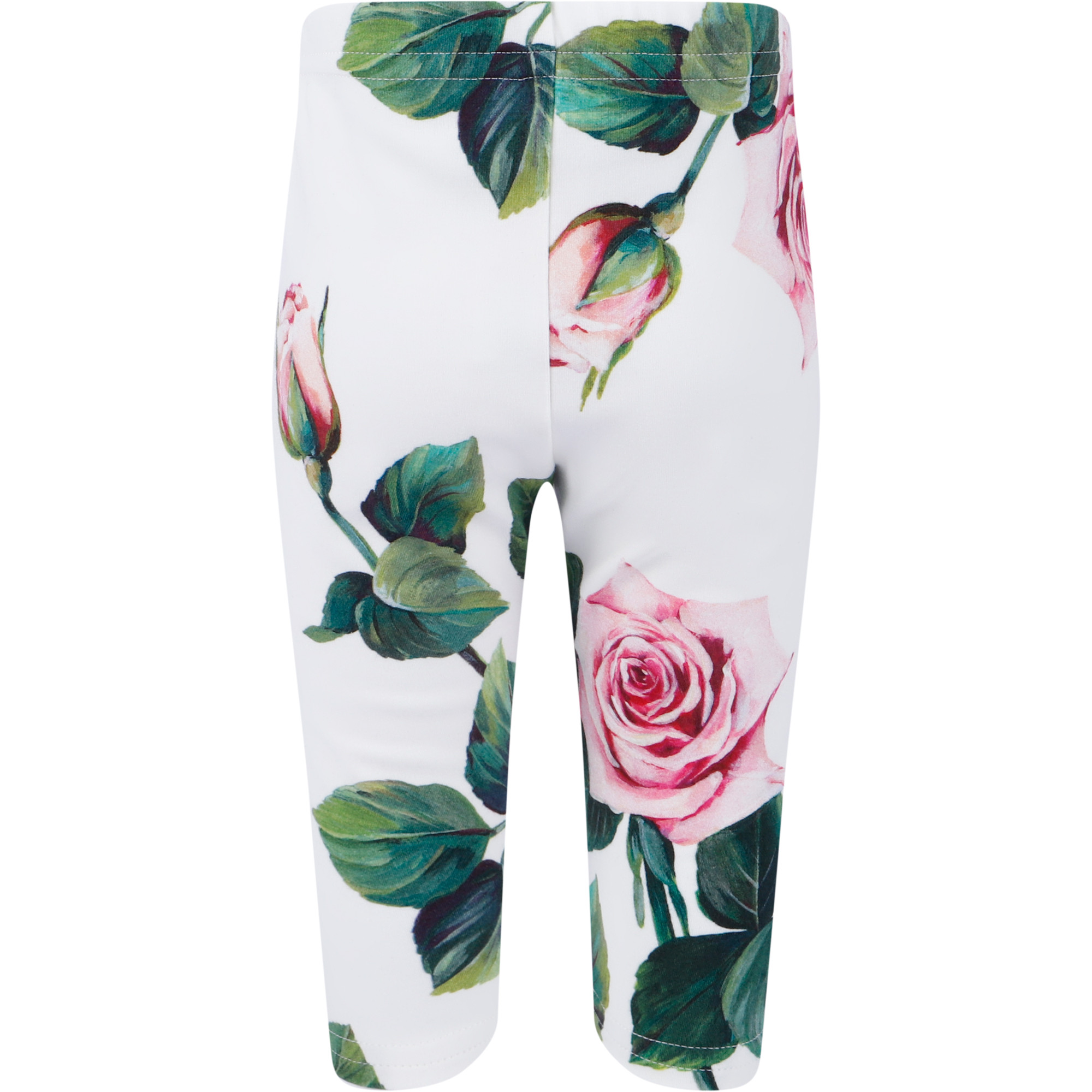 Dolce & Gabbana Baby Rose Print Leggings