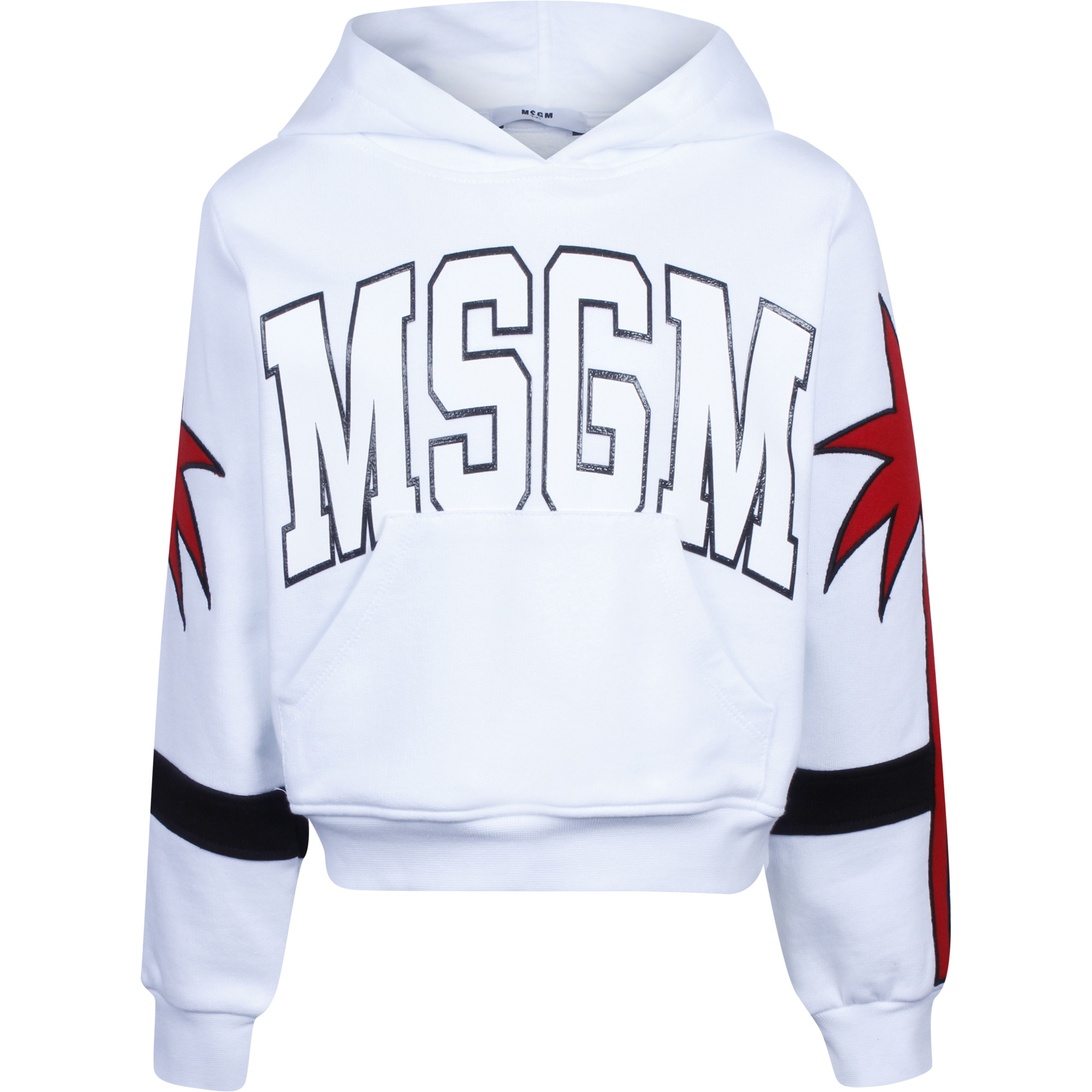 MSGM Girls Palm Tree Hoodie in White â BAMBINIFASHION.COM