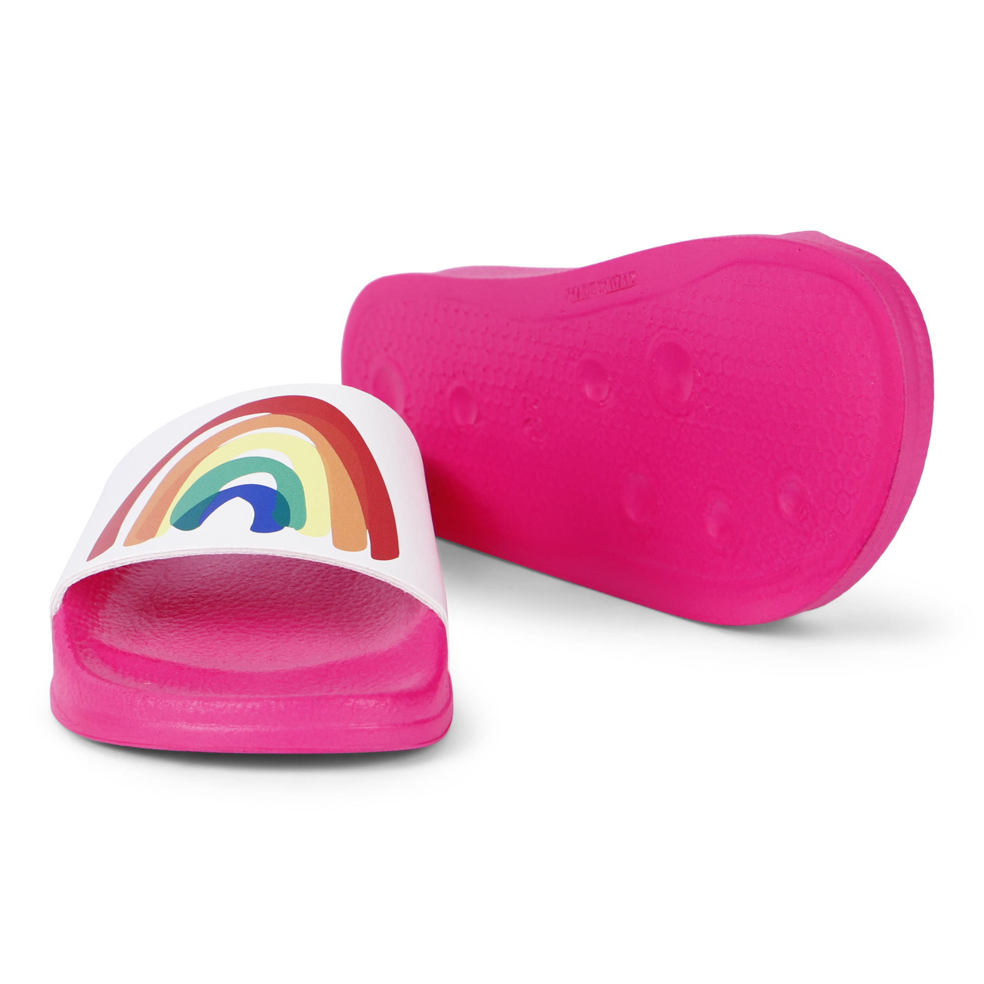 Stella McCartney Girls Rainbow Slide Sandals