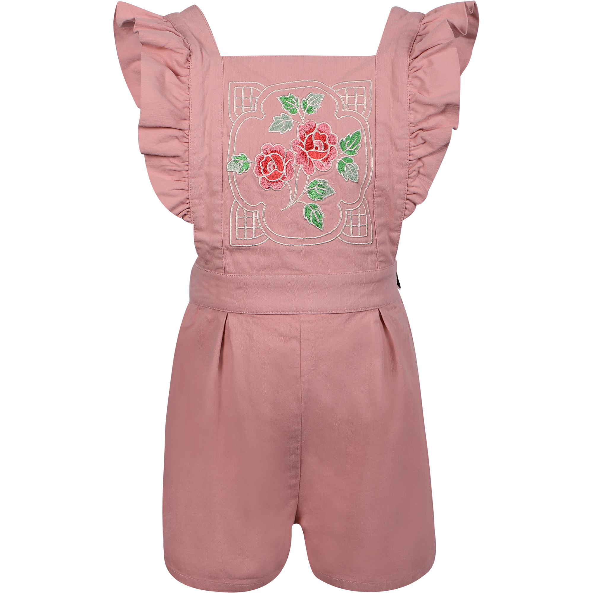 Rock Your Baby Girls Rose Romper In Pink Bambinifashion Com
