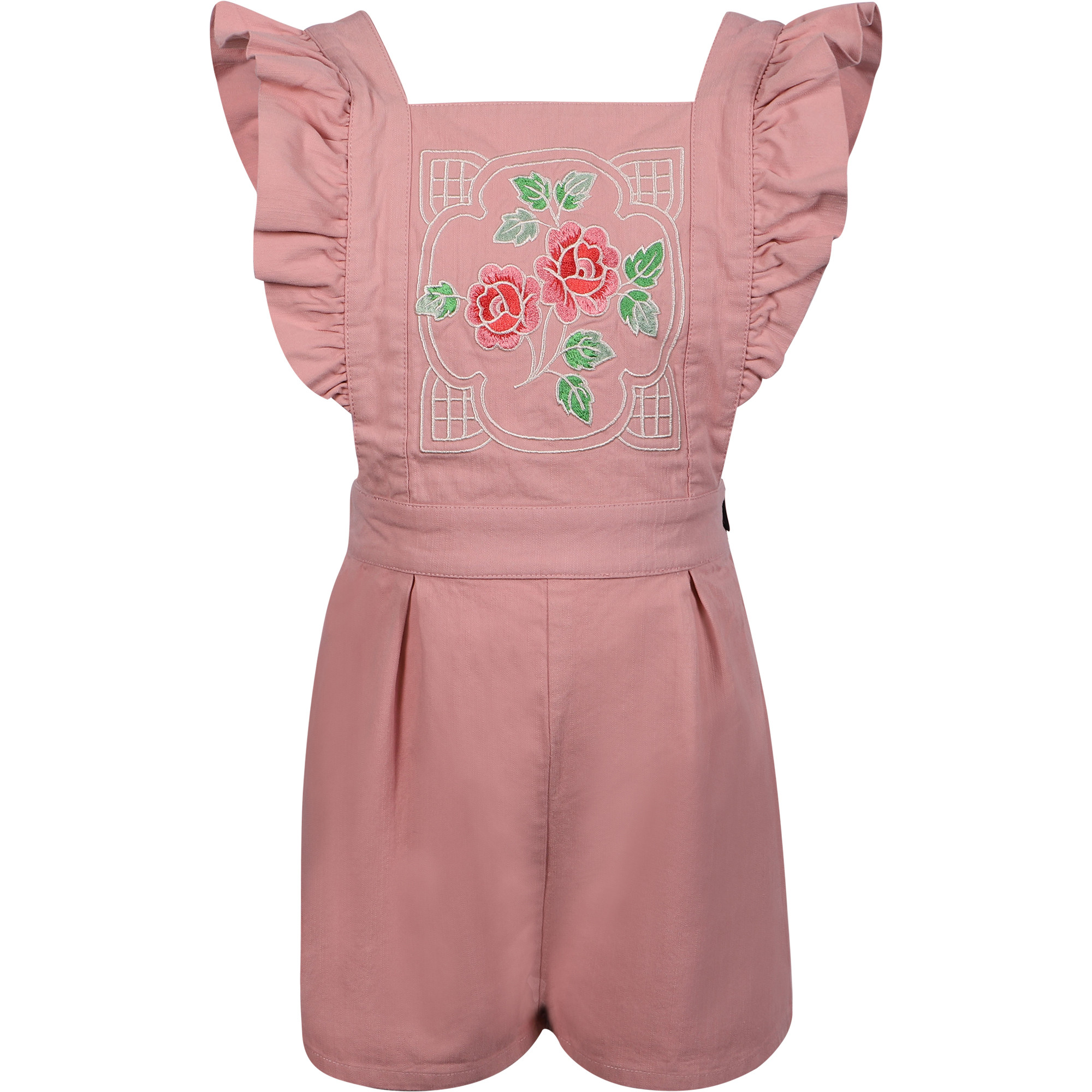 Rock Your Baby Girls Rose Romper in Pink