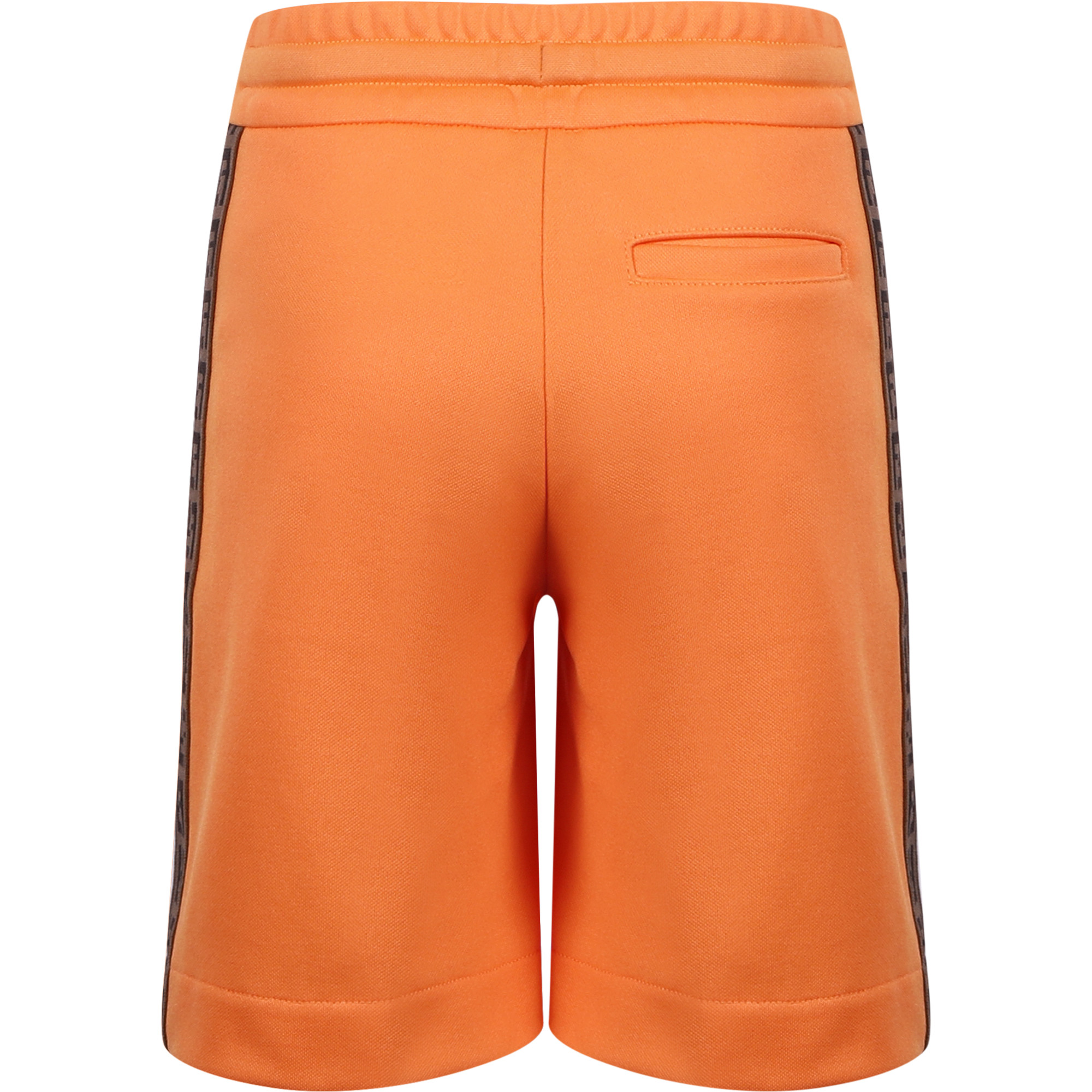 Fendi Boys FF Trim Shorts in Orange