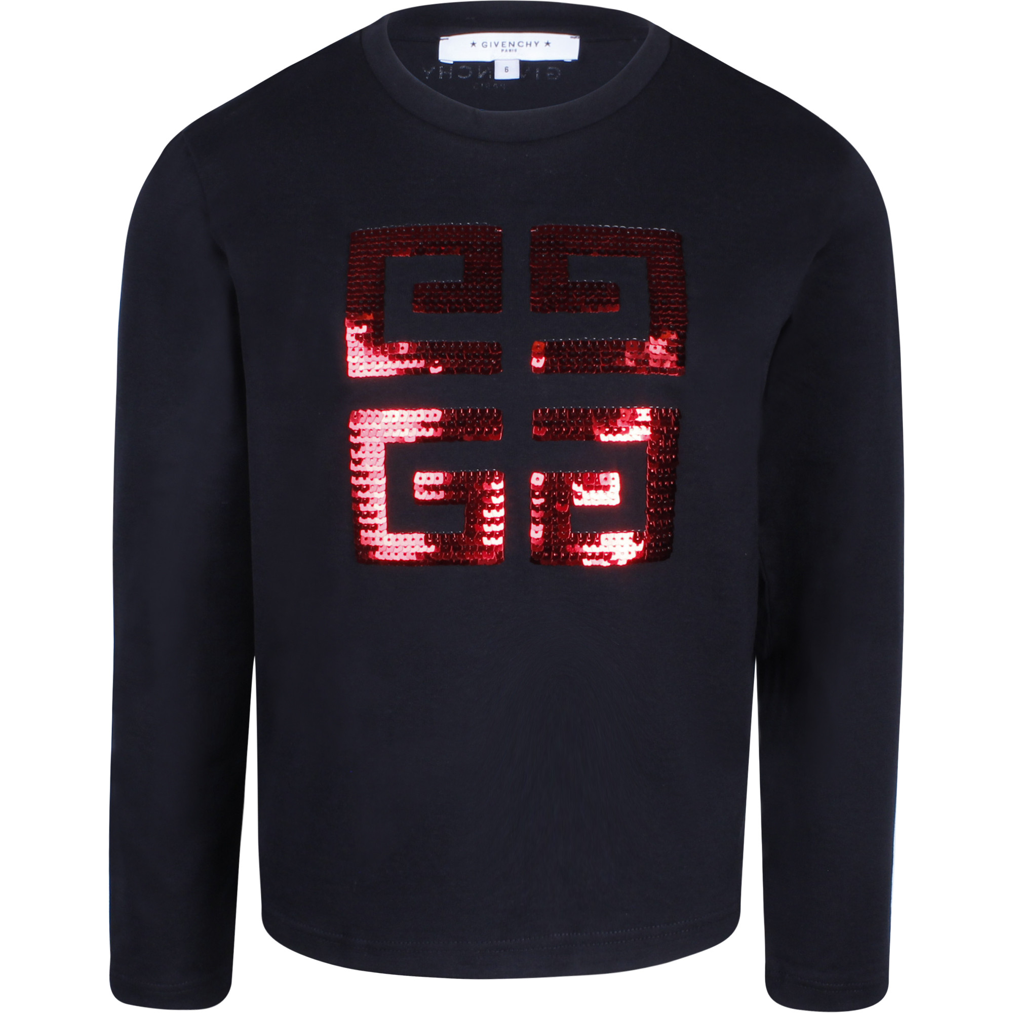 sequin logo t shirt