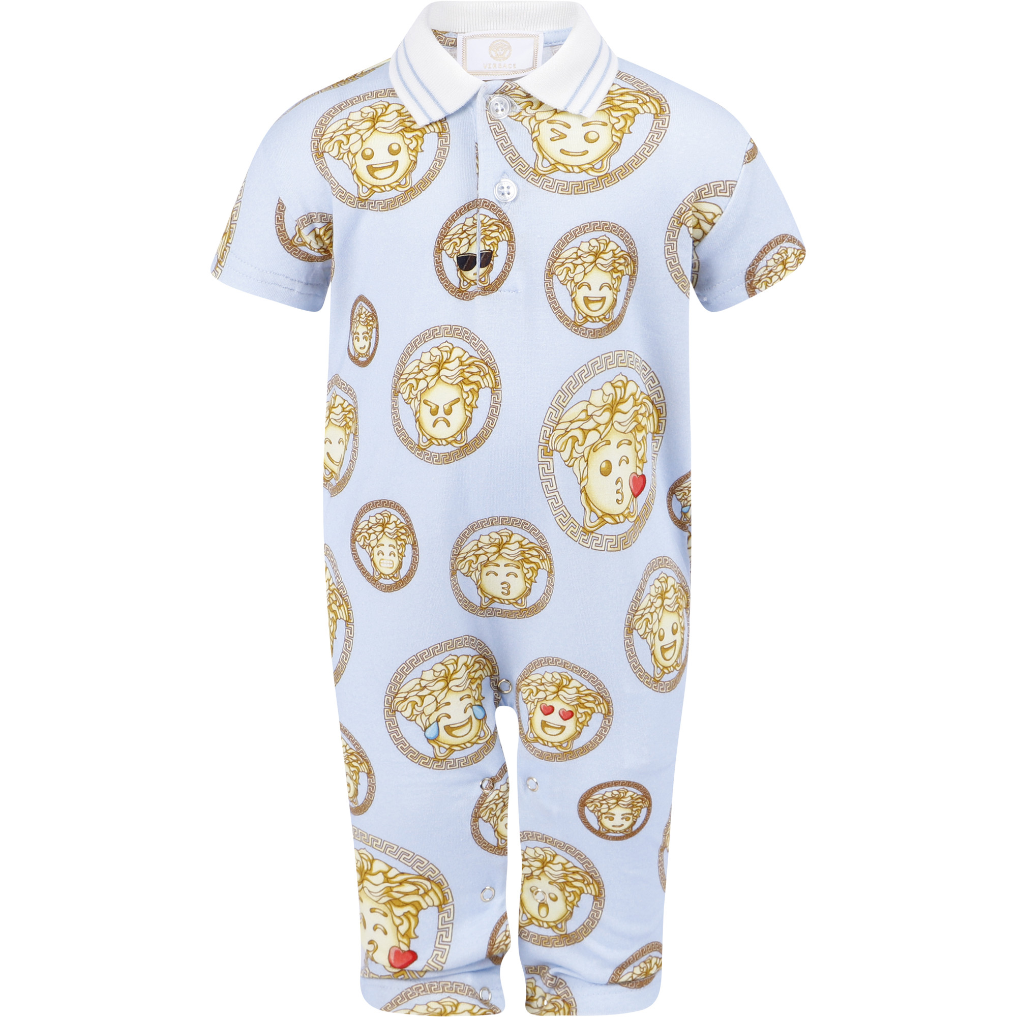 Young Versace Boys Medusa Emoji Jumpsuit Bambinifashion Com