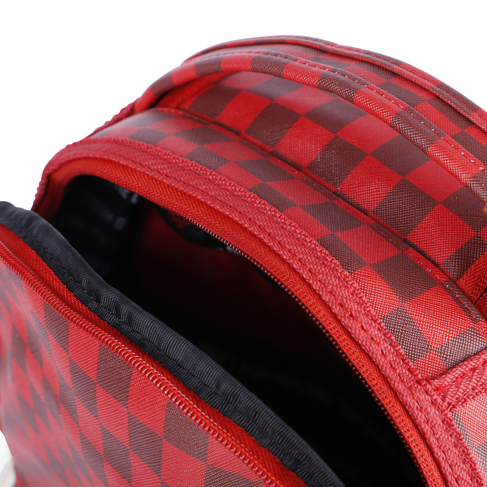 Sprayground Red Checkered Backpack