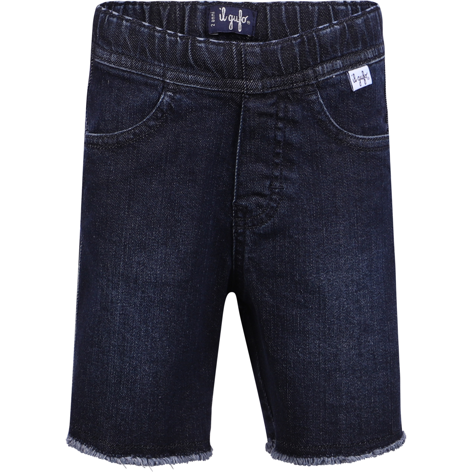 Il Gufo Boys Denim Stretch Shorts —