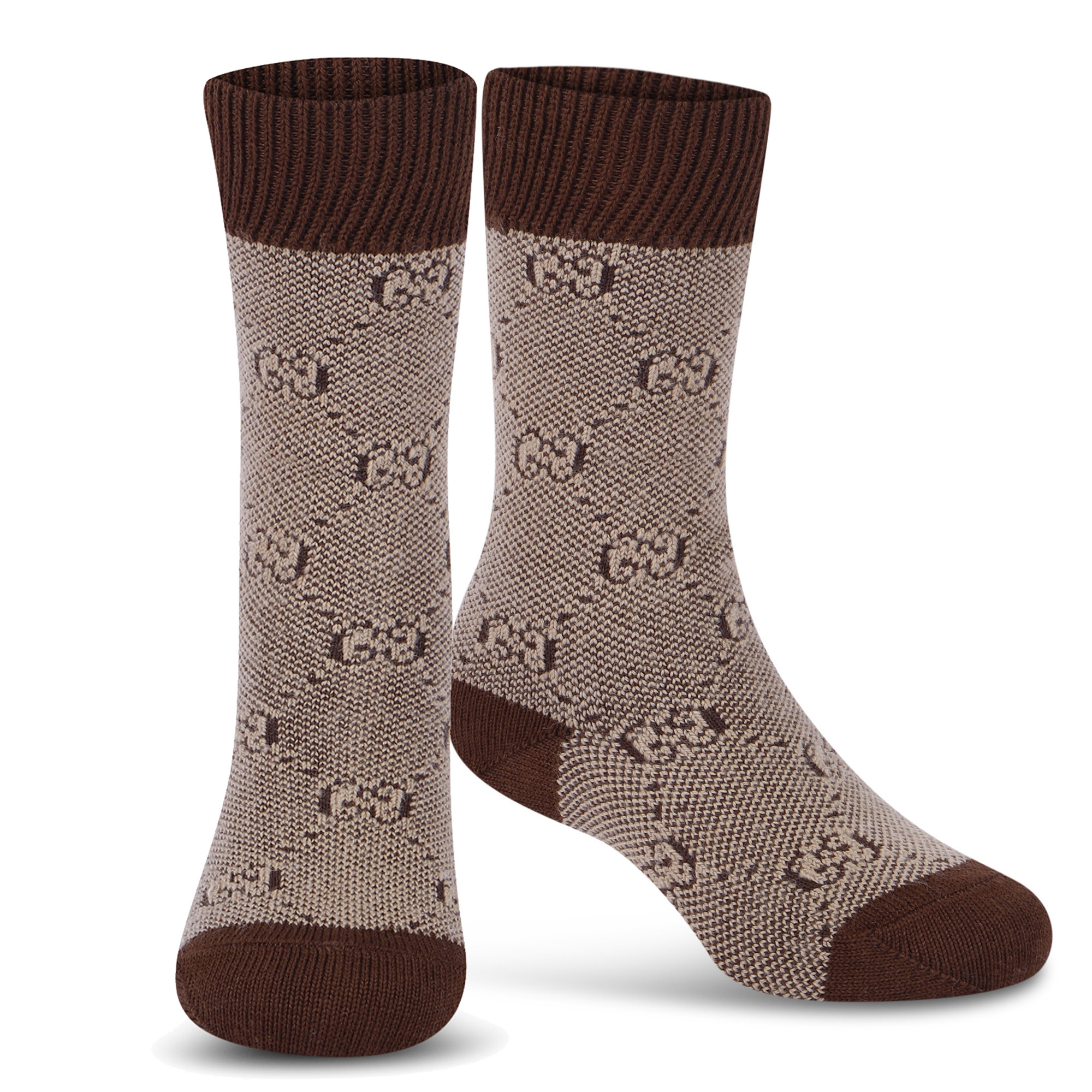 Gucci Classic GG Socks in Brown