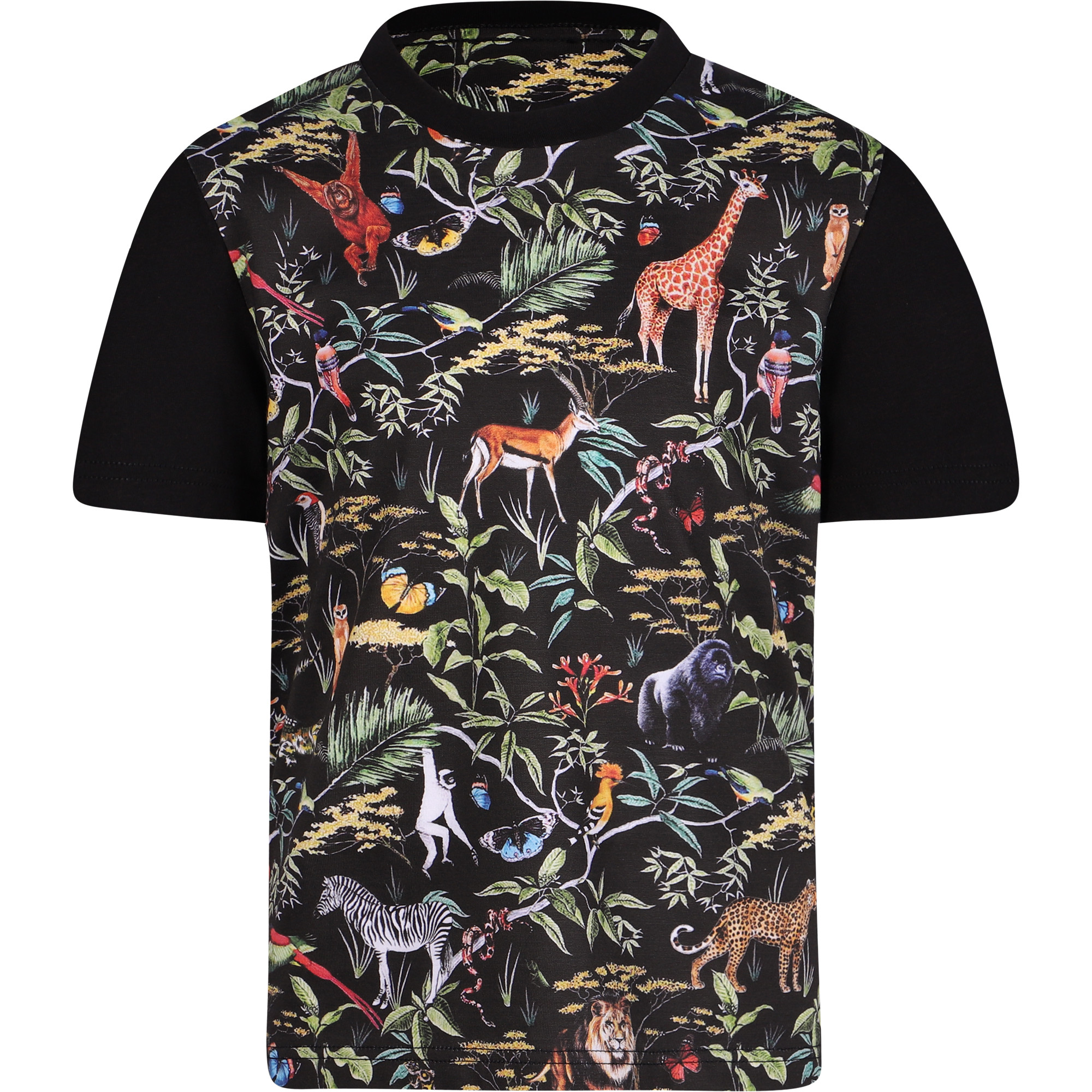 La Perla Boys Animal Print TShirt in Black