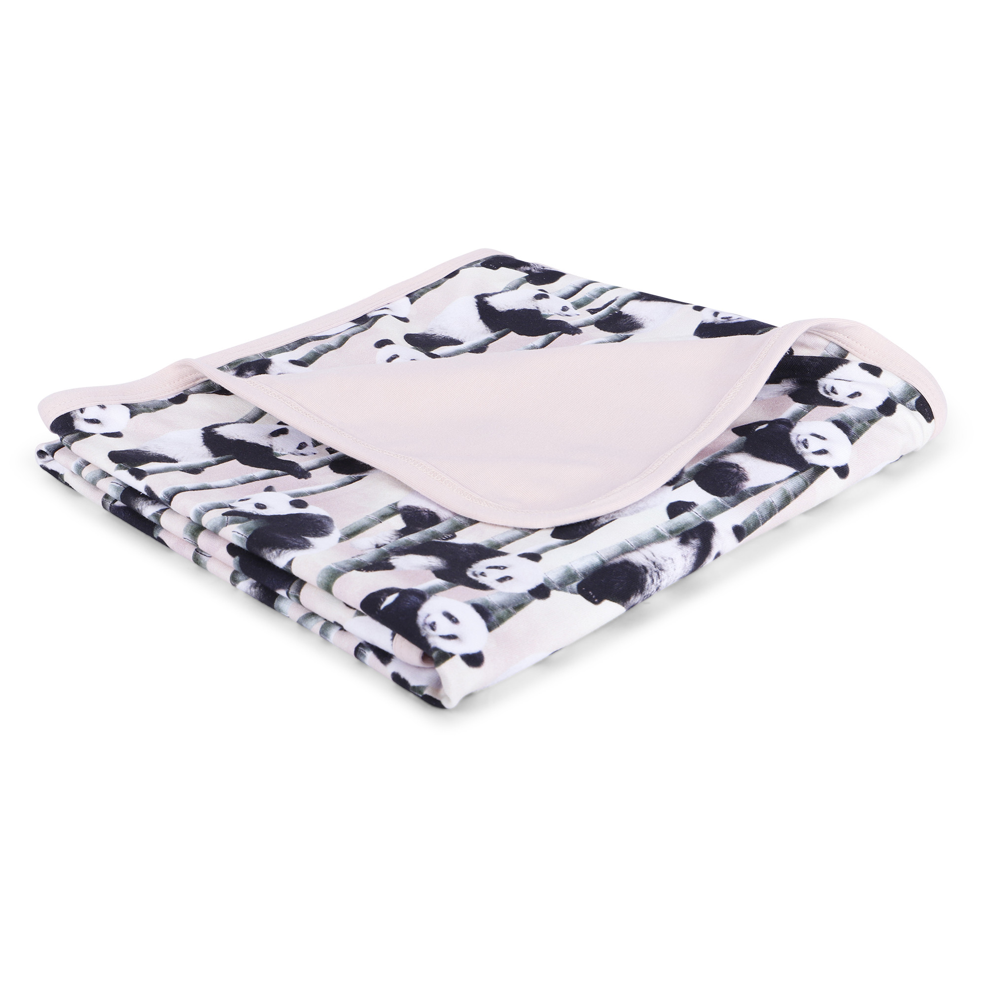 Molo Baby Panda Blanket in Pink