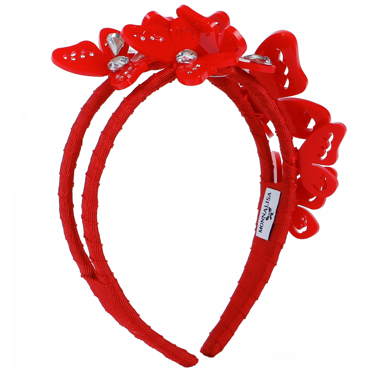 Monnalisa Girls' Headband in Bright Red