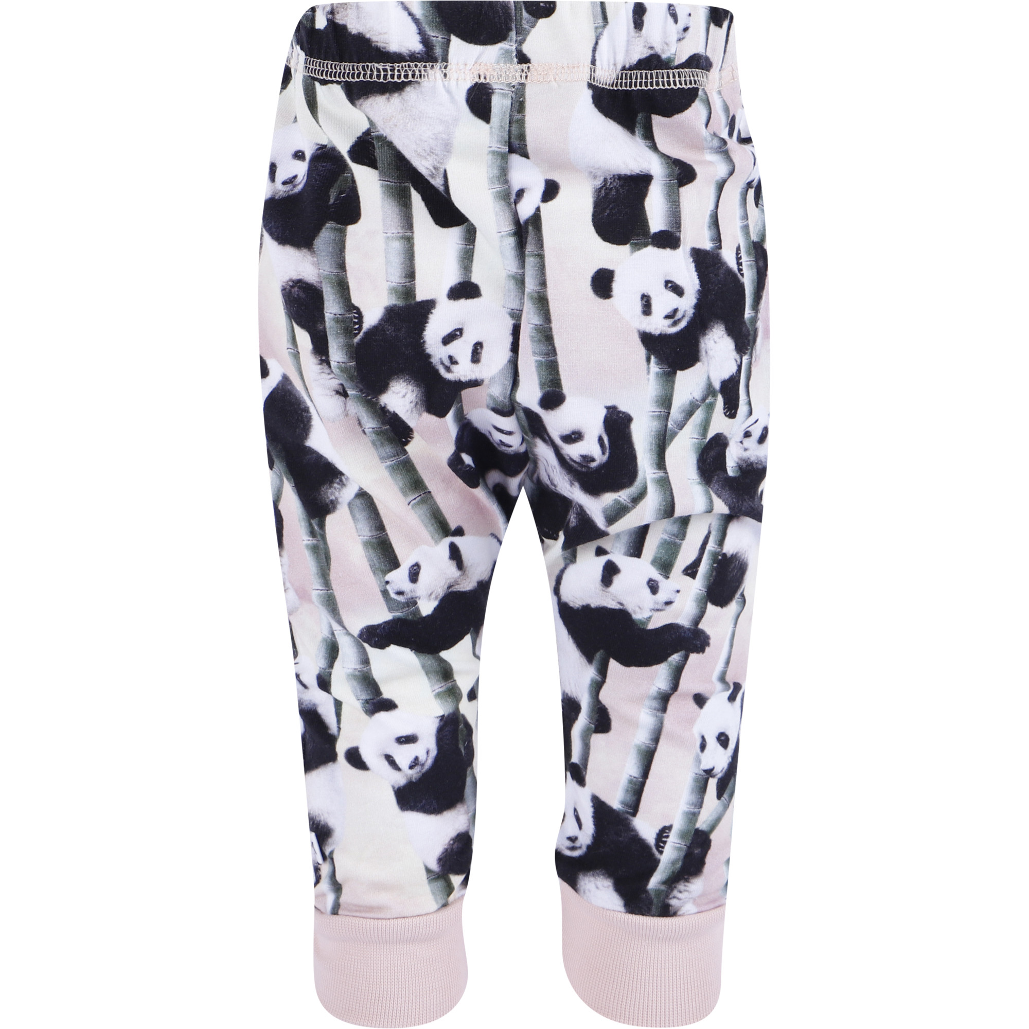 Molo Girls' Track Pants with Panda Motives