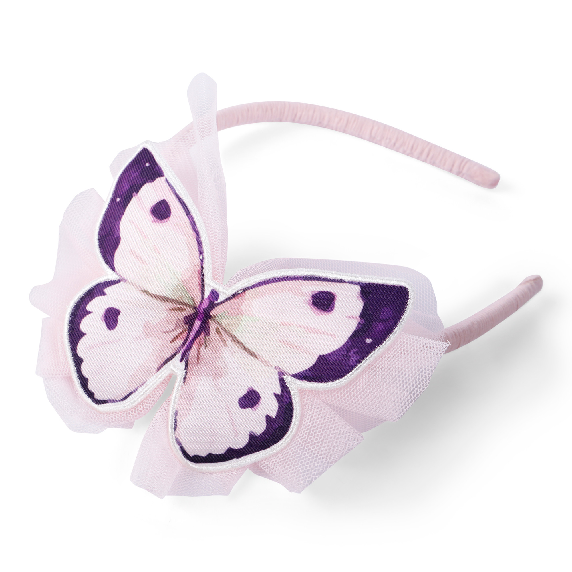 Charabia Girls' Butterfly Headband in Pink