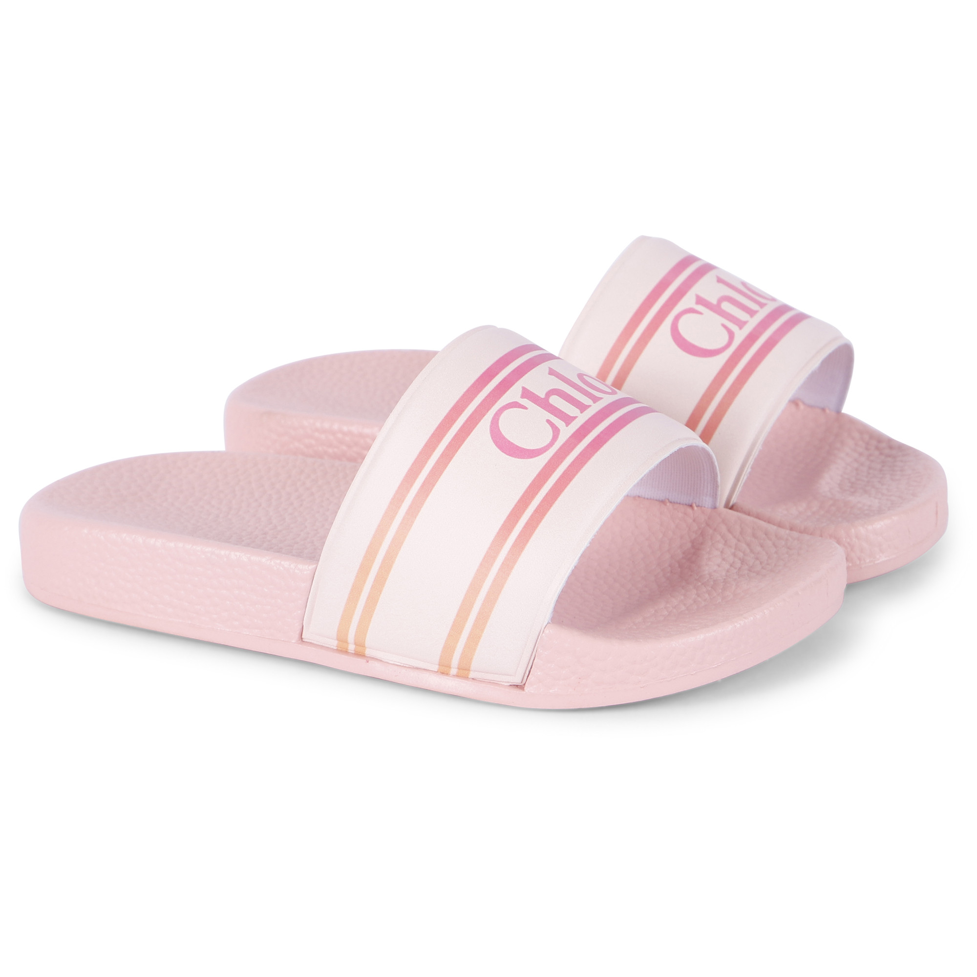Chloe Girls' Slide Sandals in Soft Pink | BAMBINIFASHION.COM