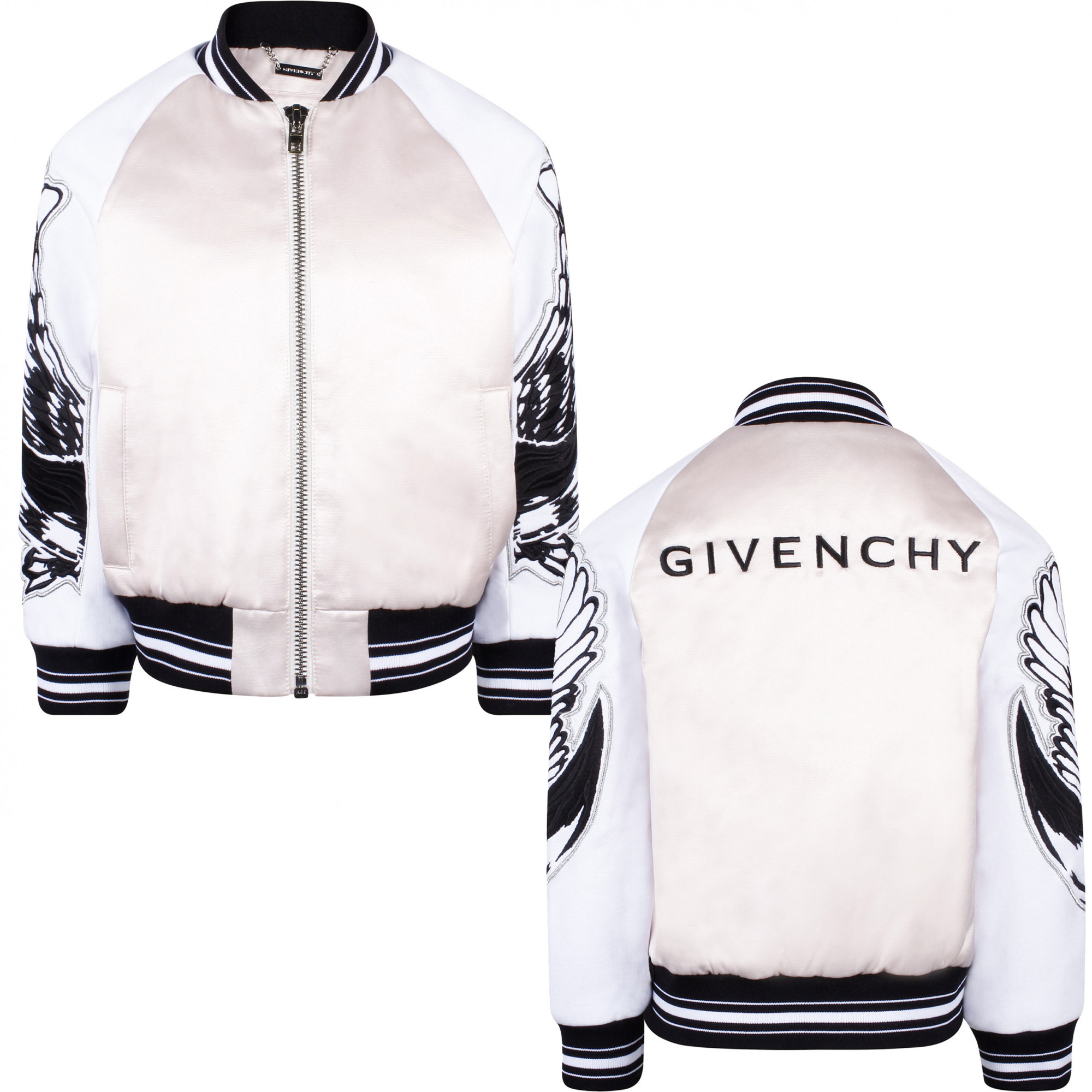 Givenchy Girls Varsity Jacket in Soft Pink