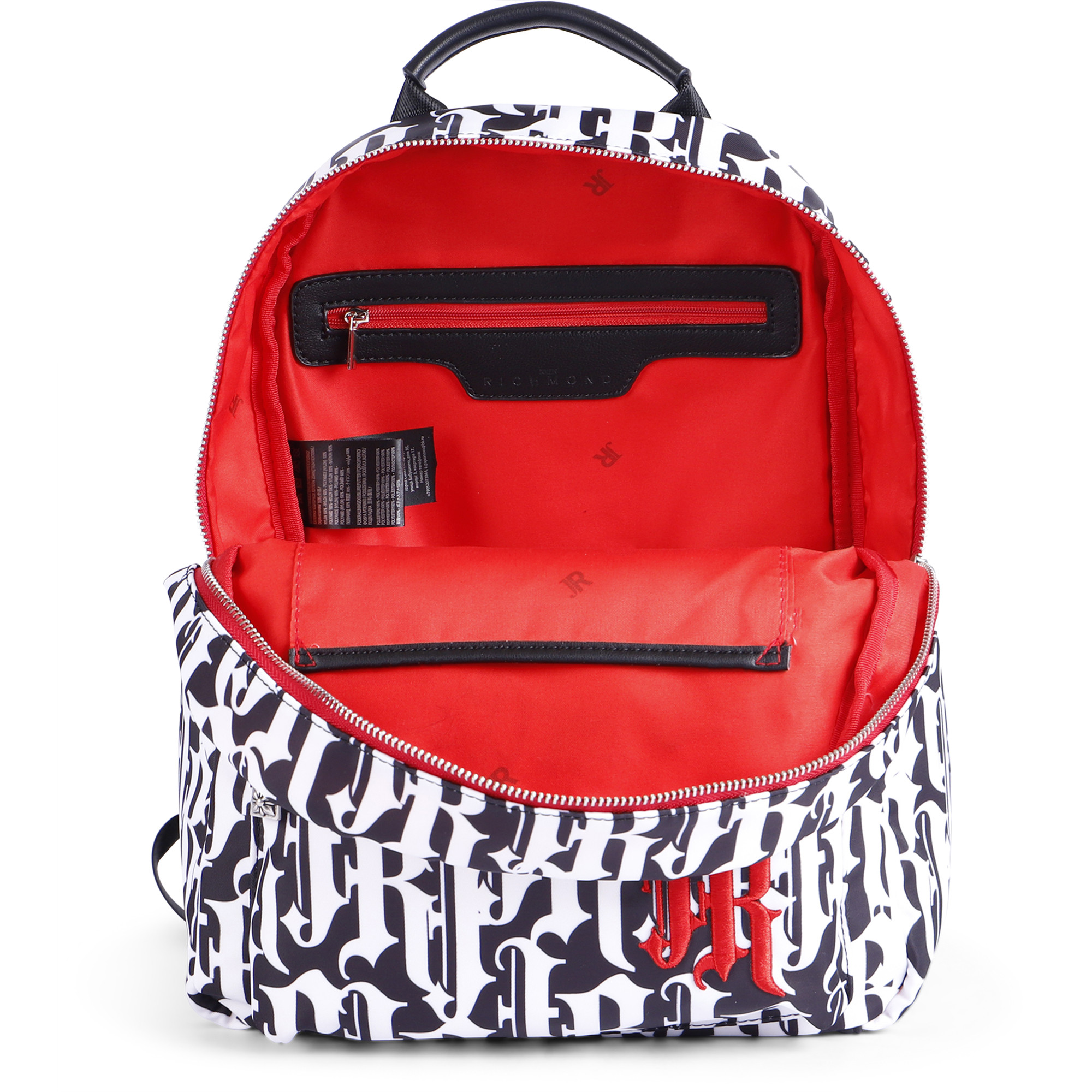 John Richmond Boys’ Logo Backpack with Back Support —