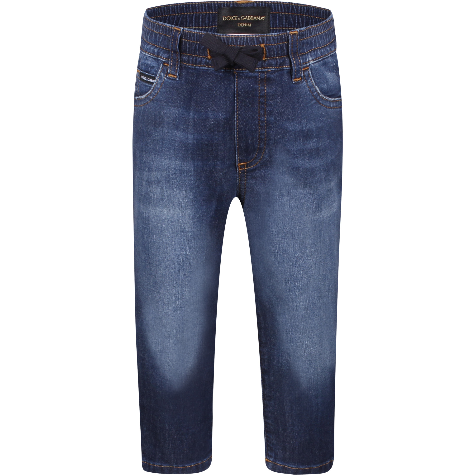 Dolce & Gabbana Boys' Distressed Denim Jeggings in Blue