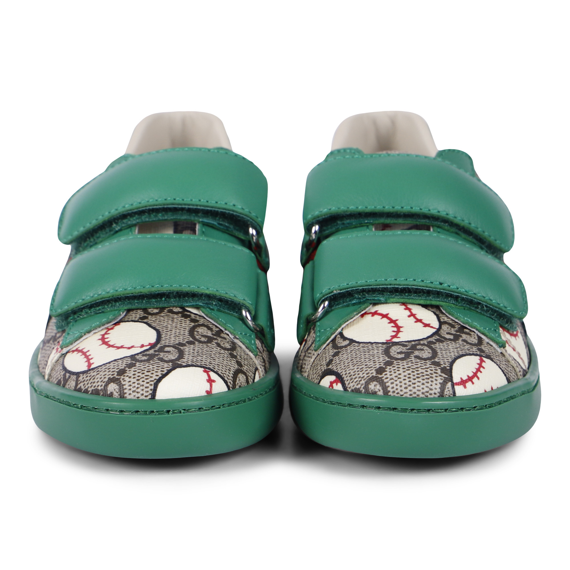 Gucci Logo Print Sneakers in Green
