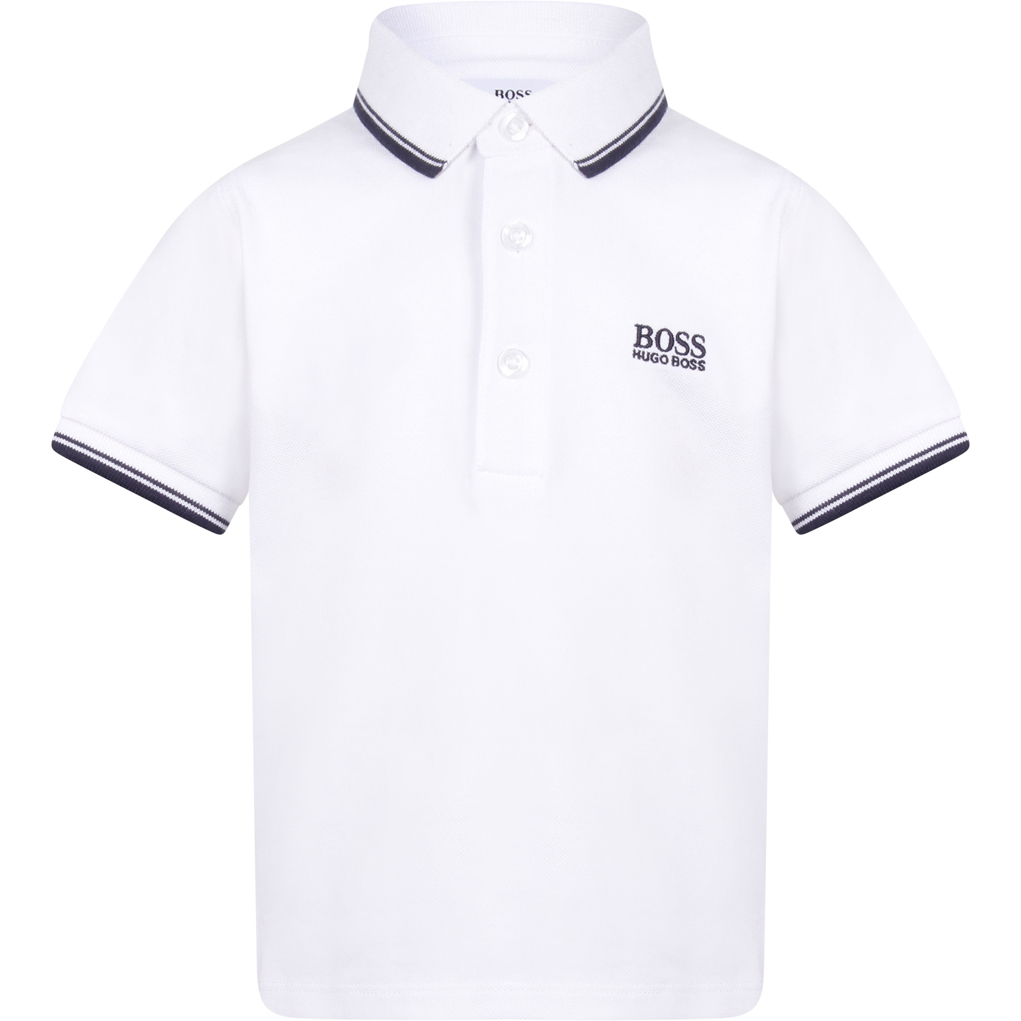 Boss Boys' Polo Shirt in White —