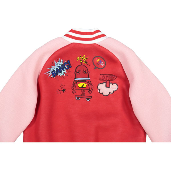 Girls red bomber jacket clearance