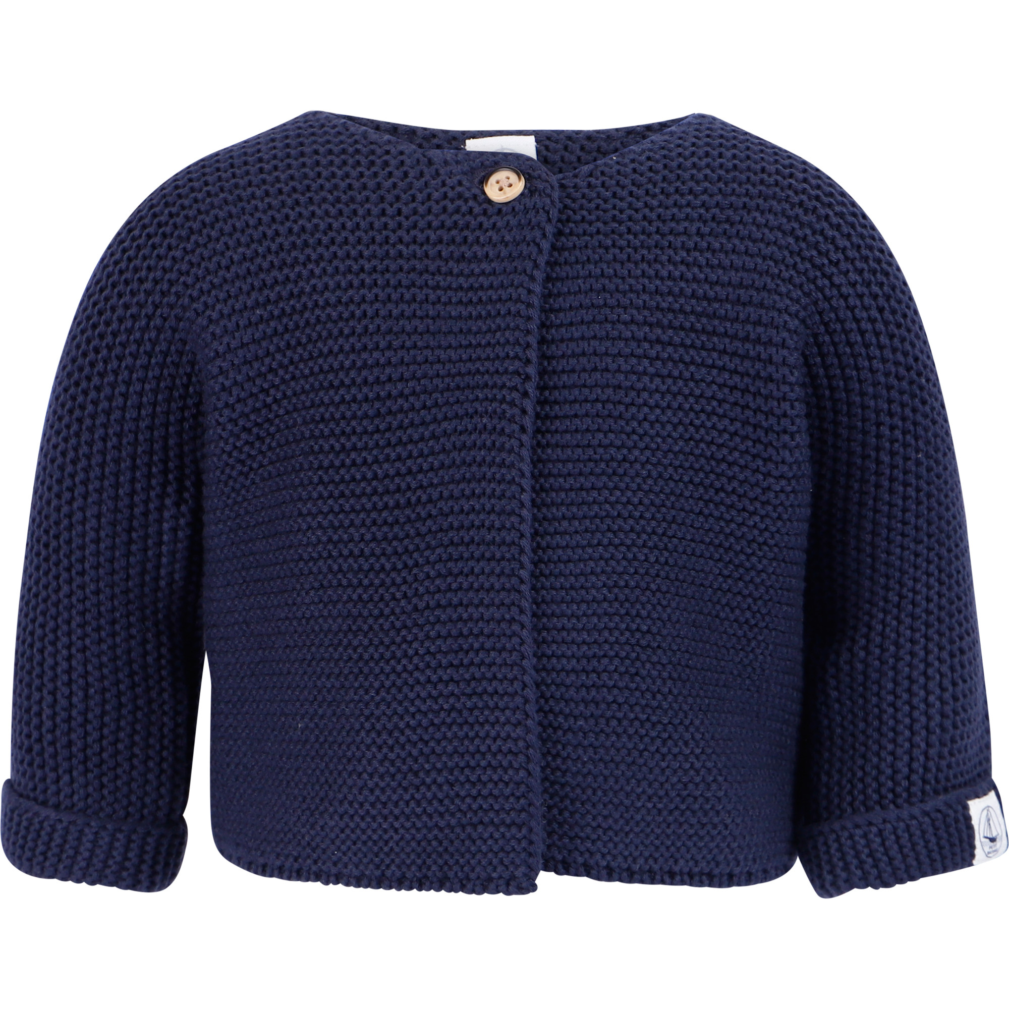 Petit Bateau Babies' Cardigan in Navy Blue —