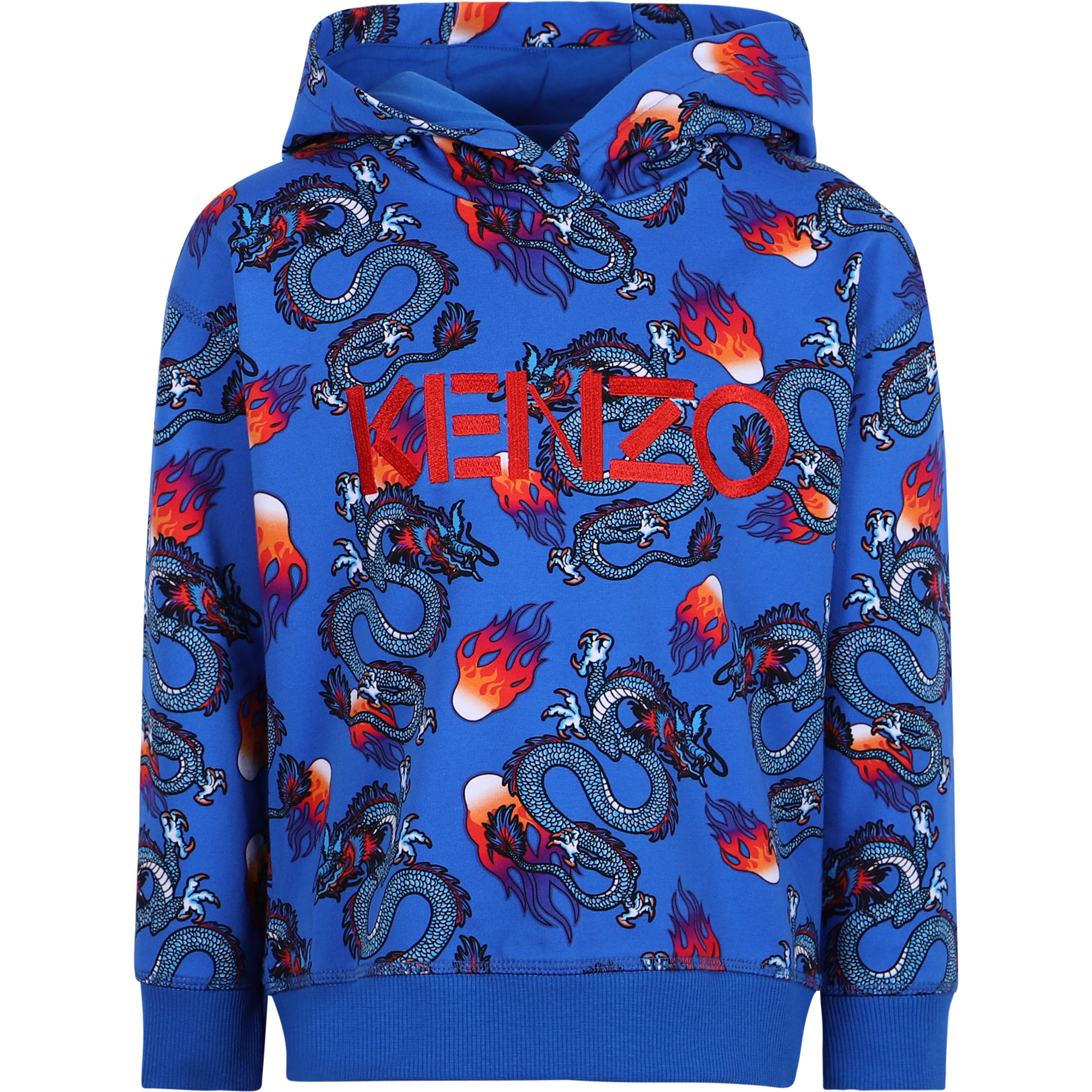 Kenzo dragon embroidery zip front hoodie clearance