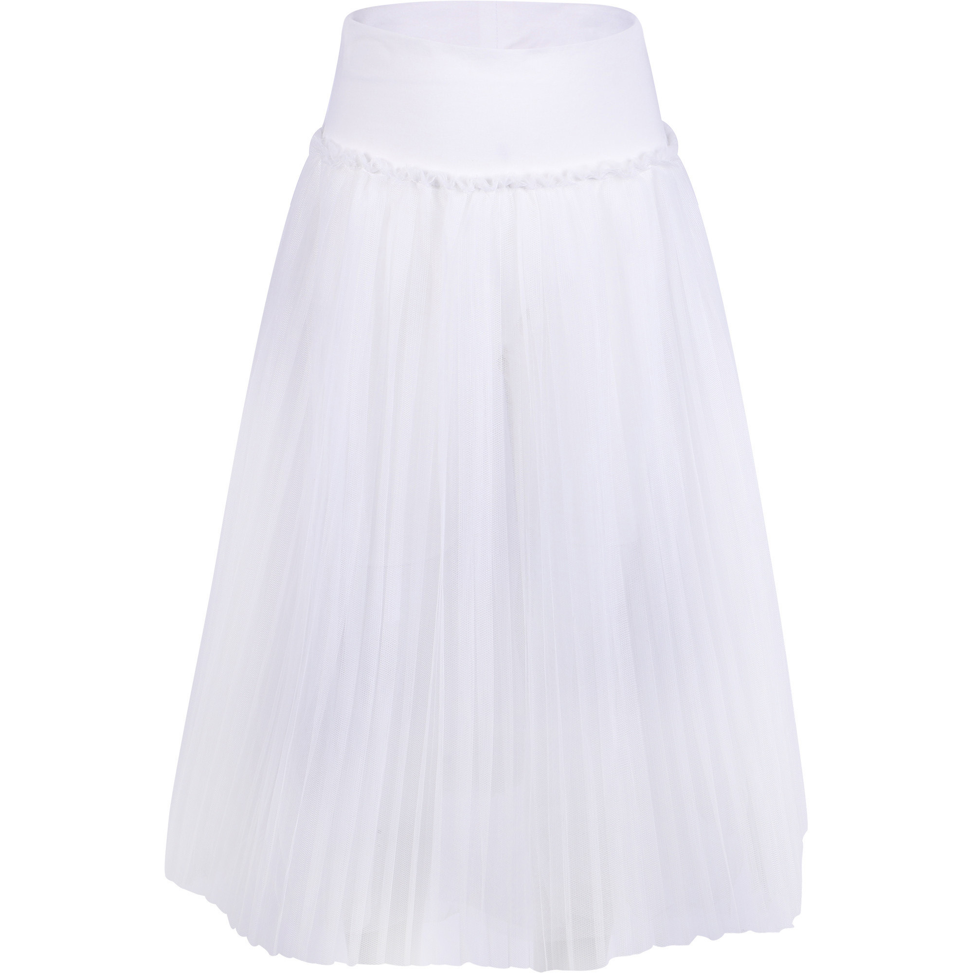 Monnalisa Girls White Pleated Skirt