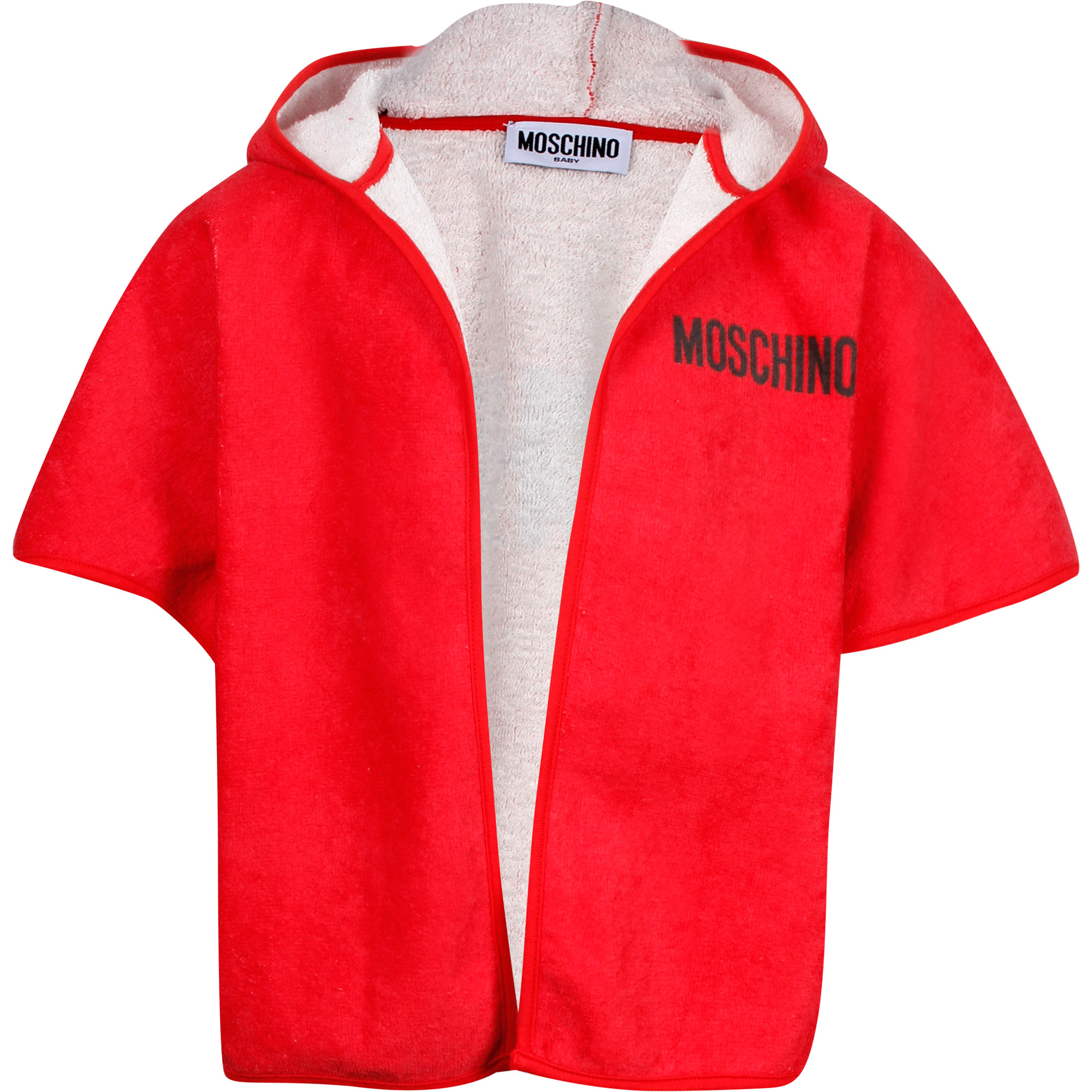 Moschino Towel Logo Jacket in Red