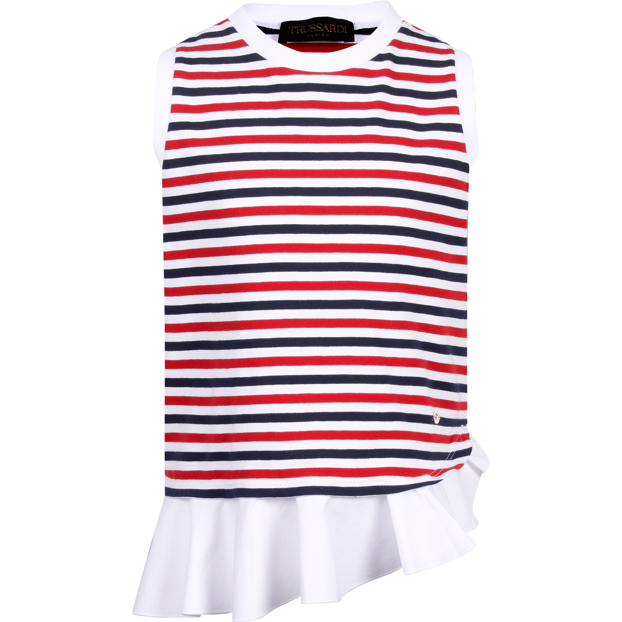 red and white striped dress